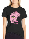 Only You Heart Eye Black T-Shirt