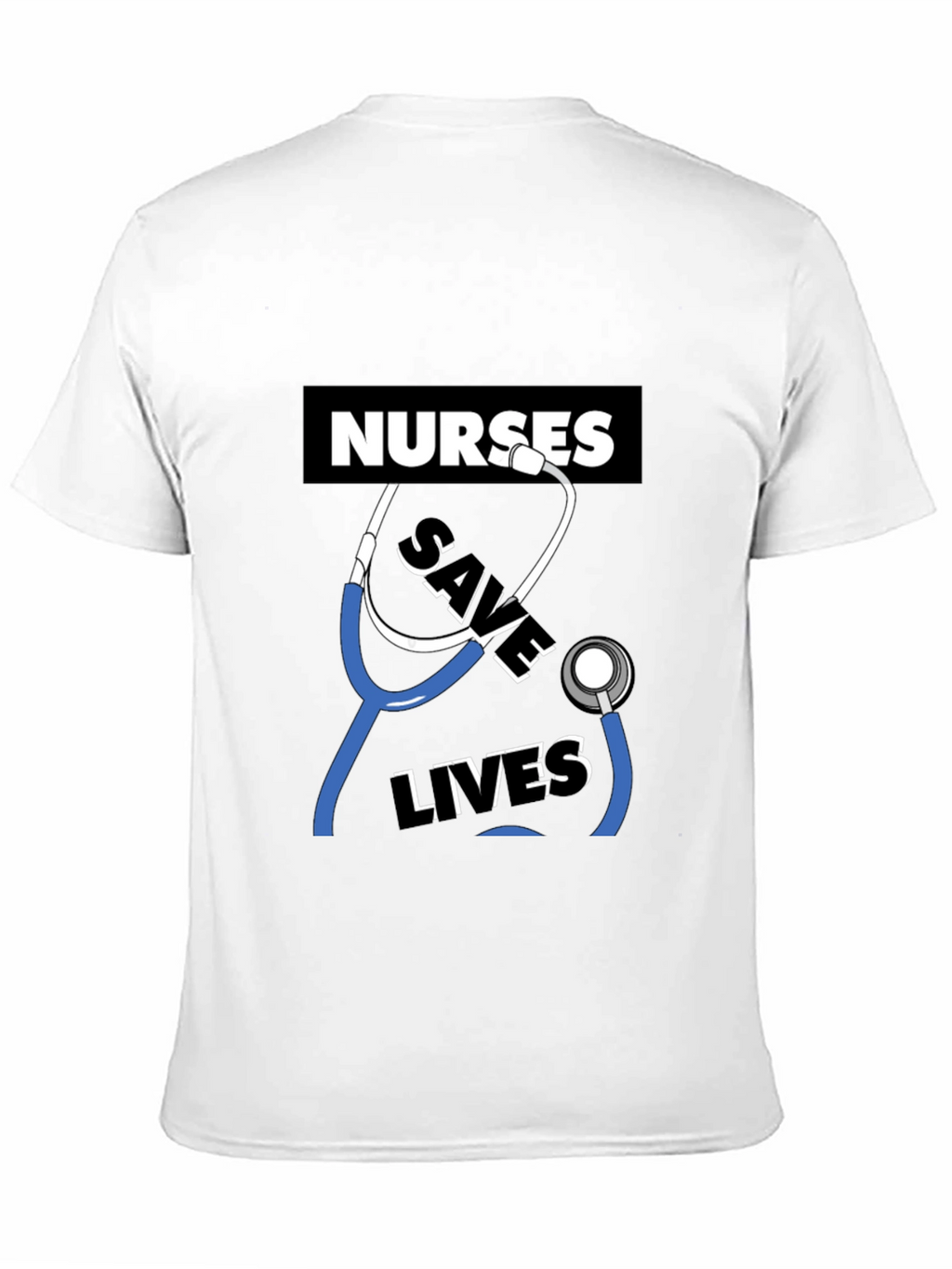 Nurses Save Lives Graphic Tee - Black
