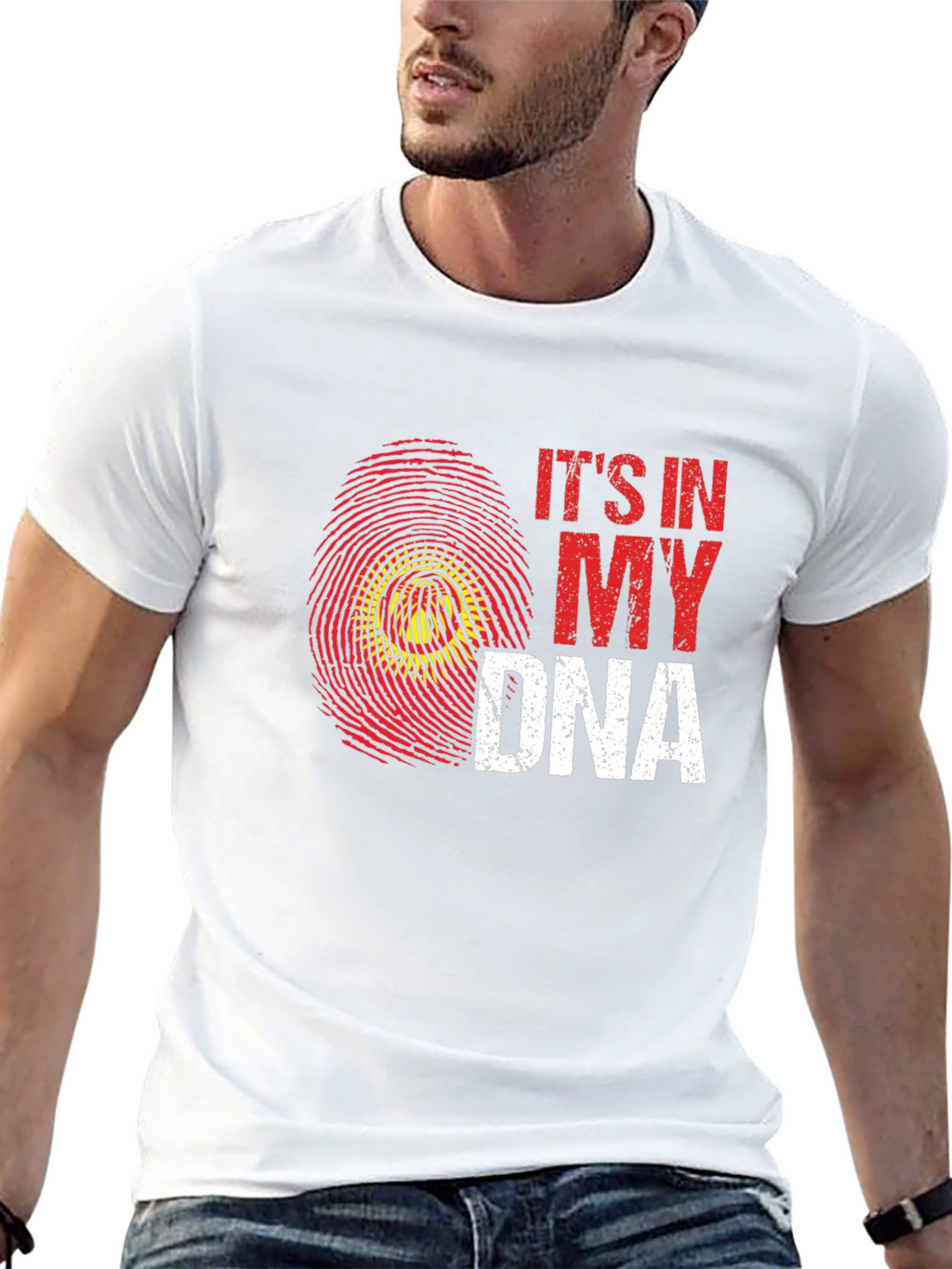 Its In My DNA Fingerprint Graphic Tee
