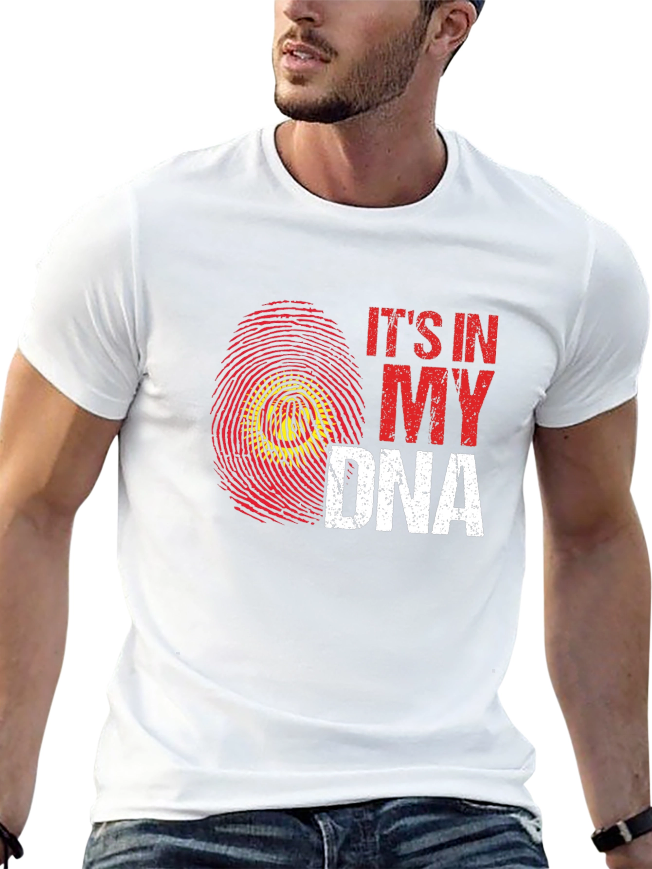 Its In My DNA Fingerprint Graphic Tee
