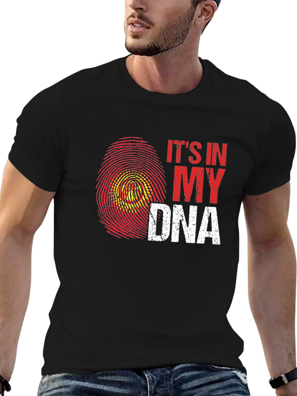 Its In My DNA Fingerprint Graphic Tee