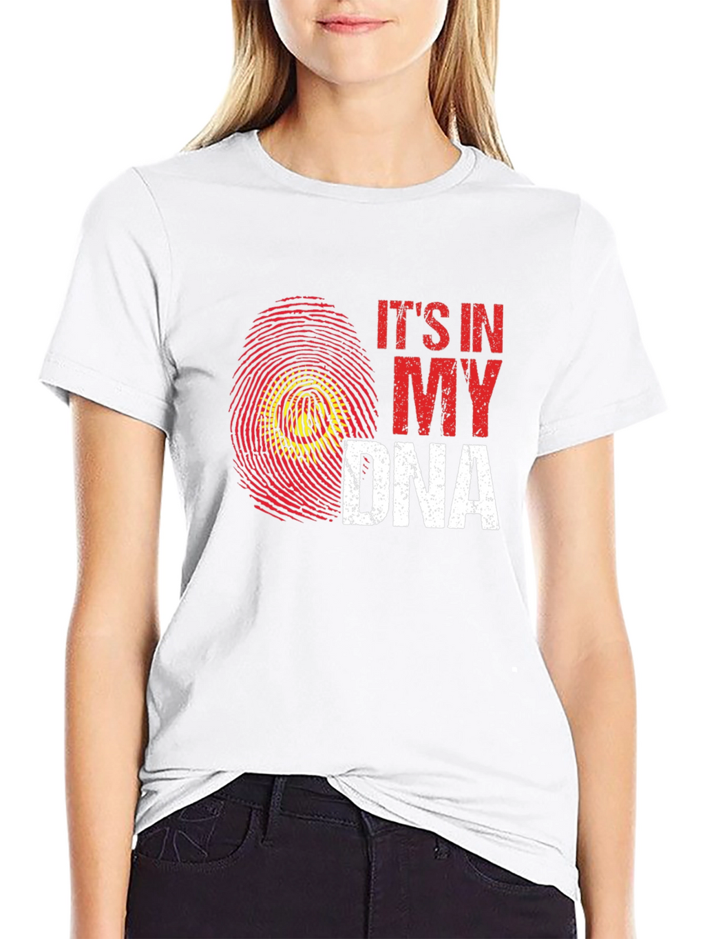 Its In My DNA Fingerprint Graphic Tee