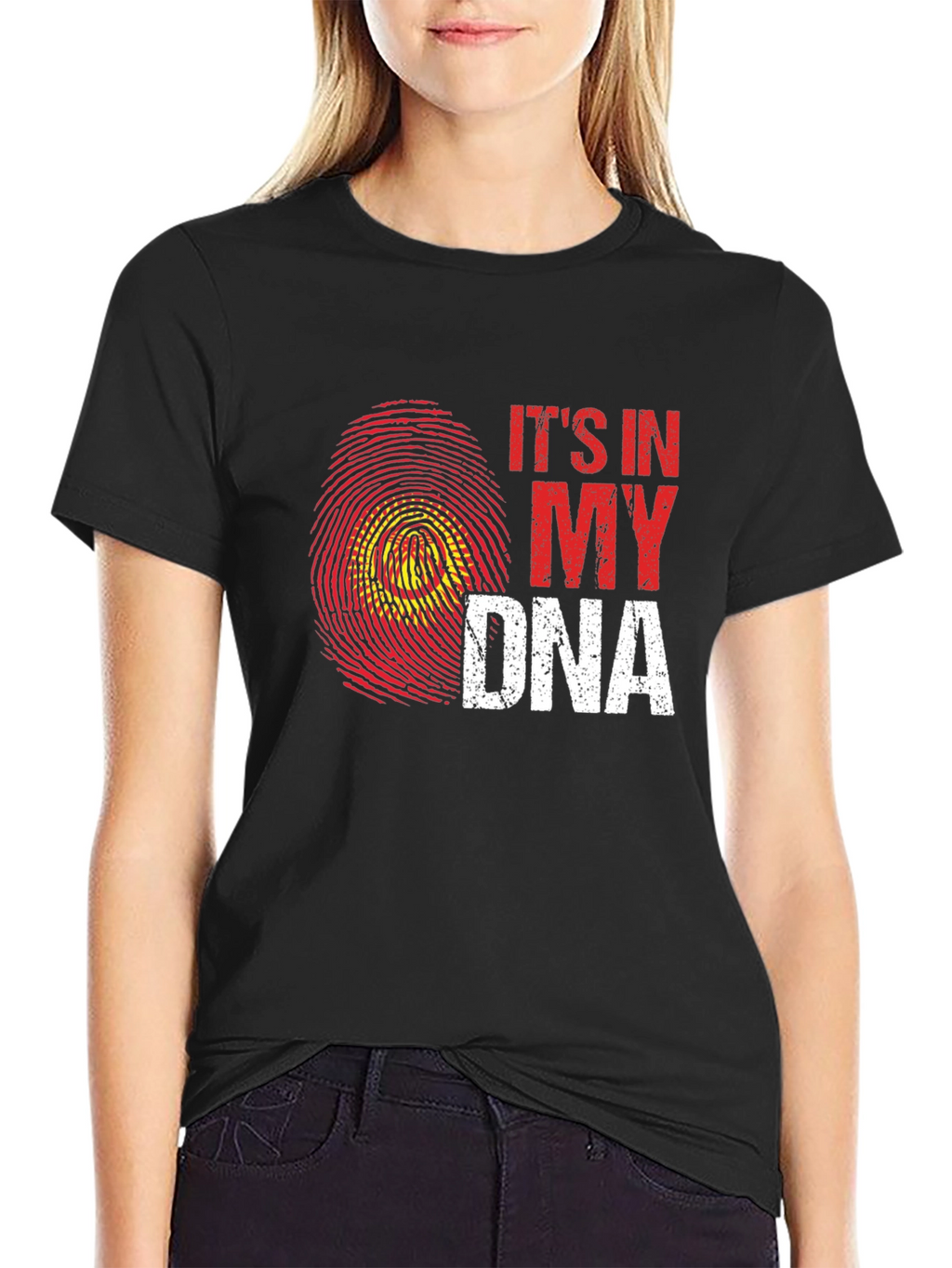 Its In My DNA Fingerprint Graphic Tee