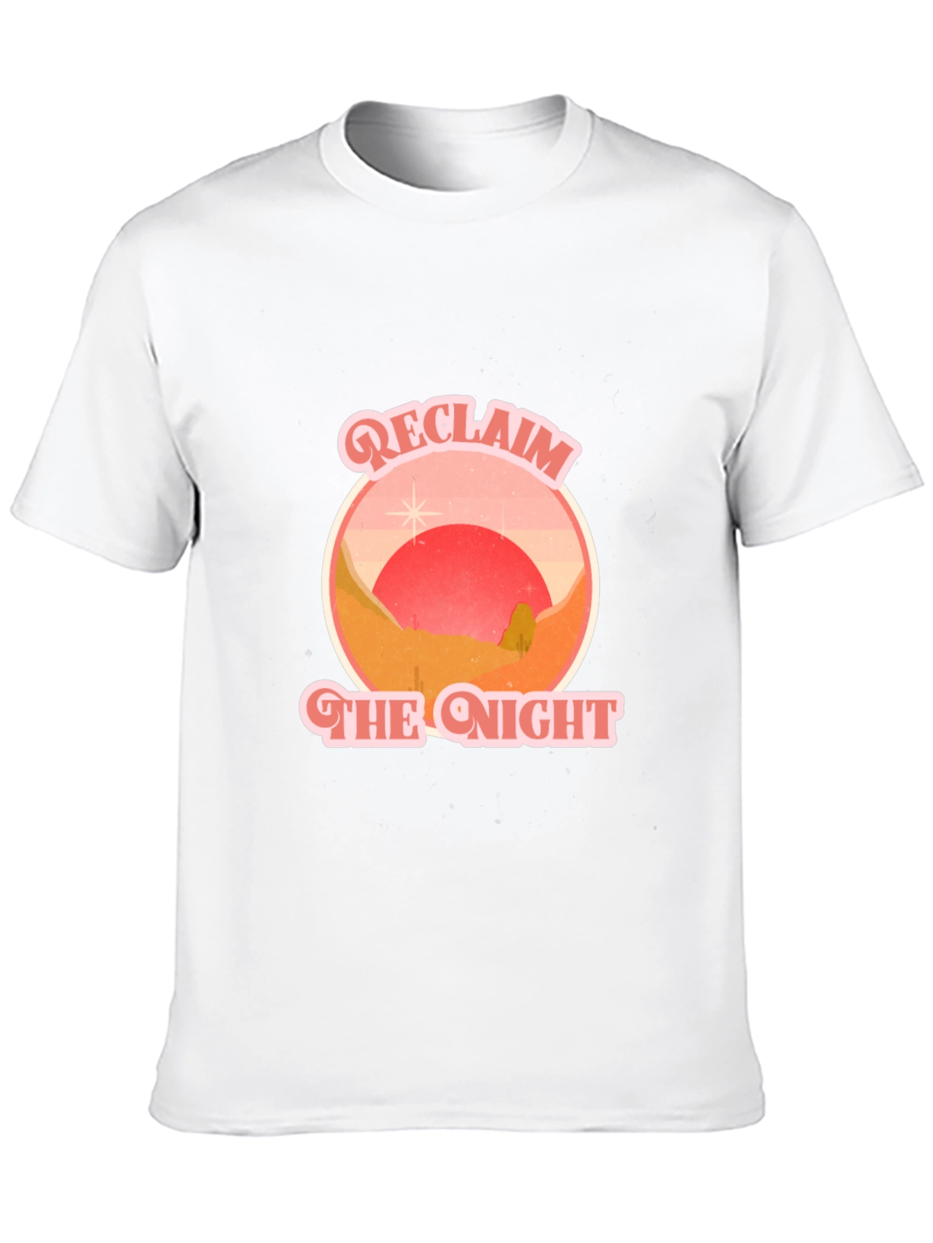 Reclaim the Night Graphic Tee - Retro Desert T-Shirt