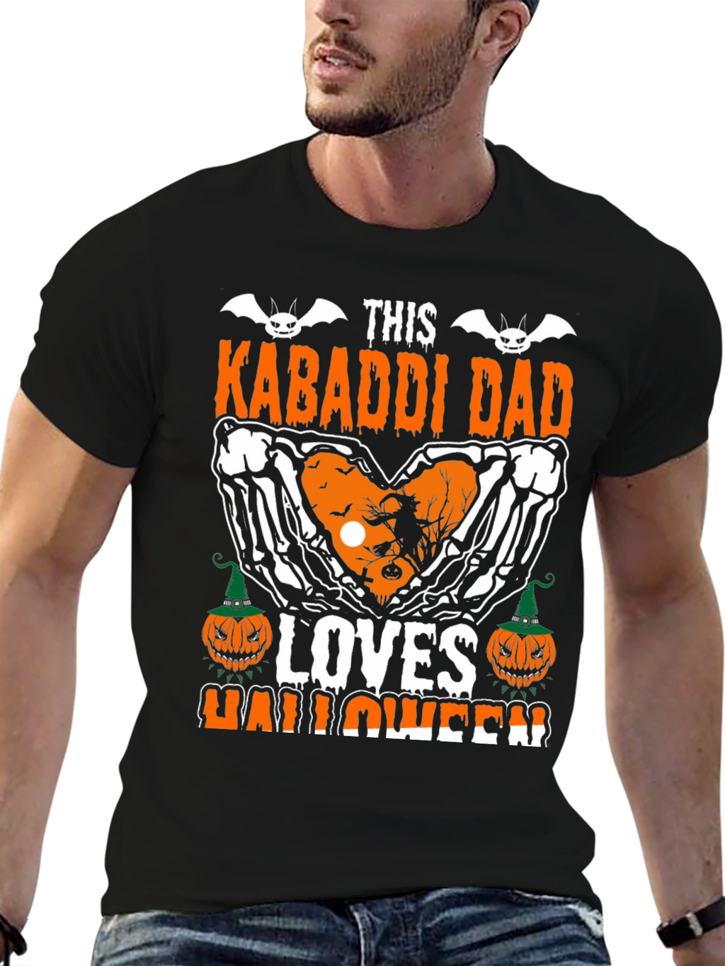 Kabaddi Dad Loves Halloween T-Shirt