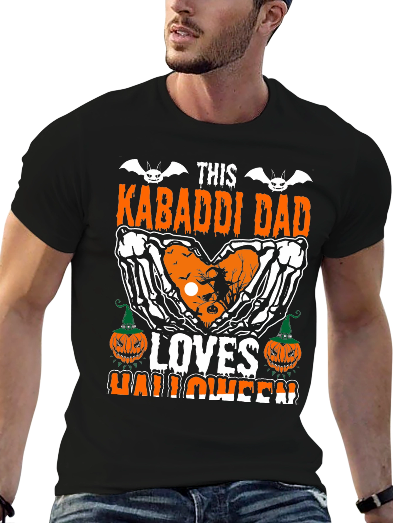 Kabaddi Dad Loves Halloween T-Shirt