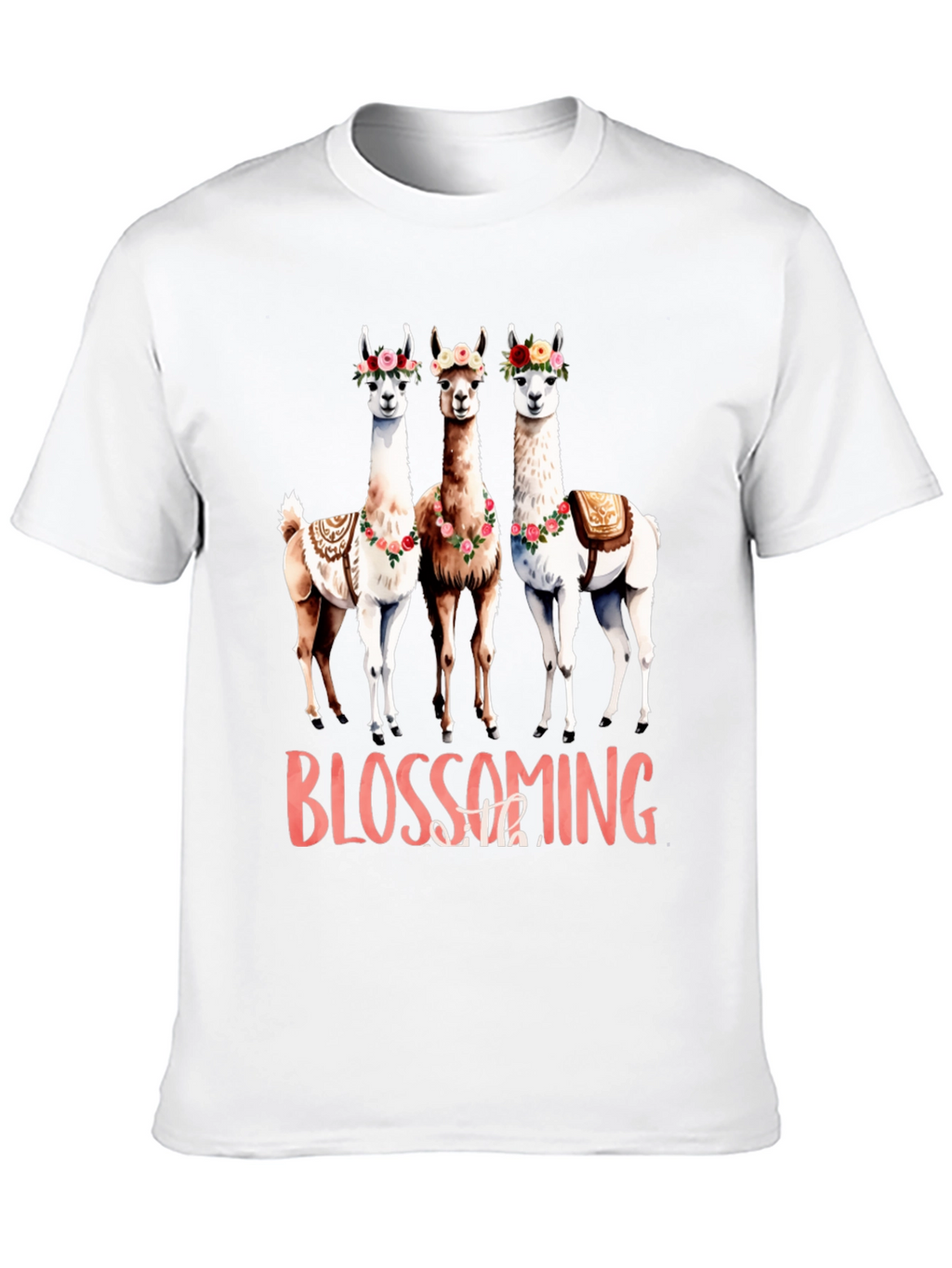 Blossoming Llama Graphic Tee