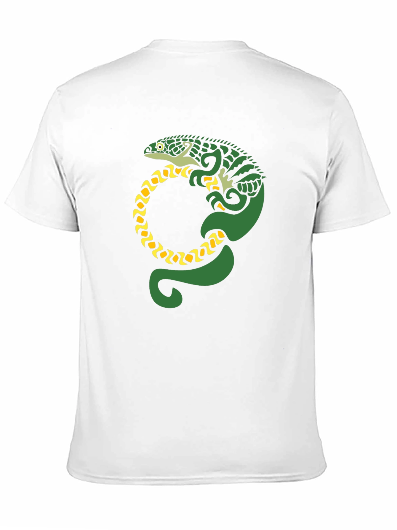 Lizard Graphic Tee - Black Cotton T-Shirt
