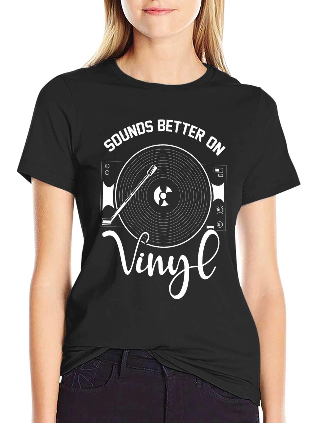 Sounds Better On Vinyl Graphic T-Shirt