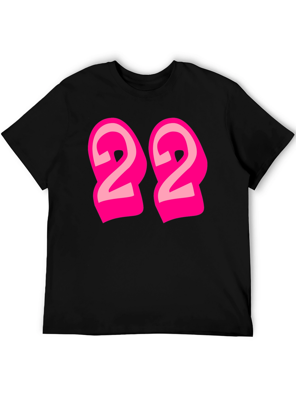 Bold Number 22 Graphic Tee - Black