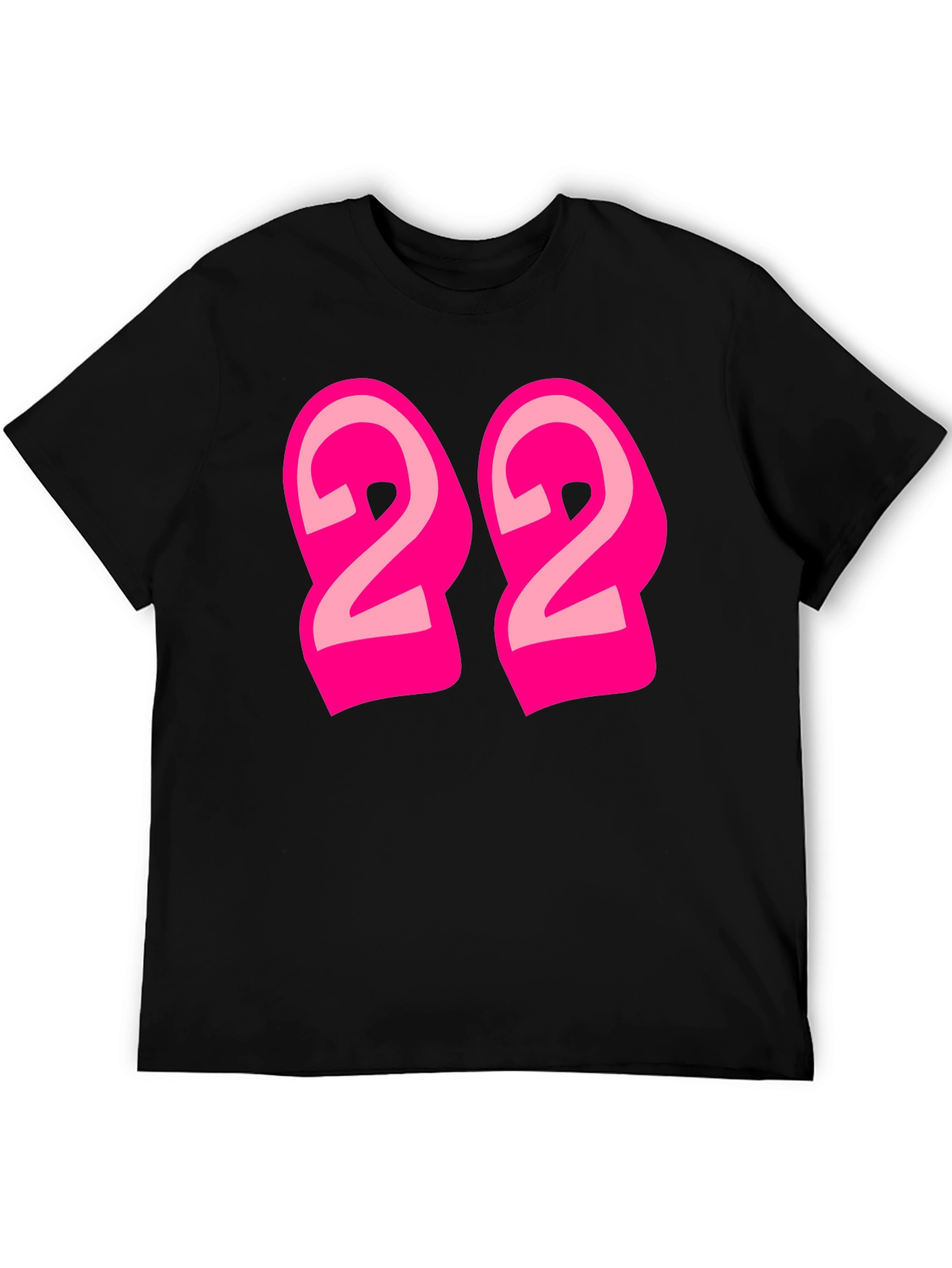 Bold Number 22 Graphic Tee - Black