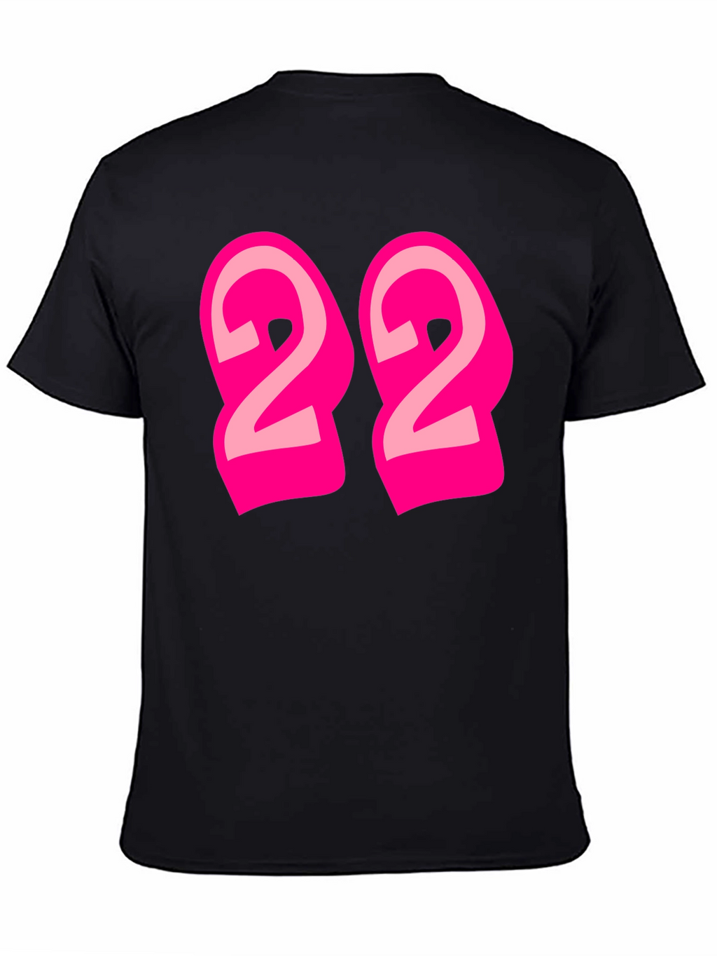 Bold Number 22 Graphic Tee - Black