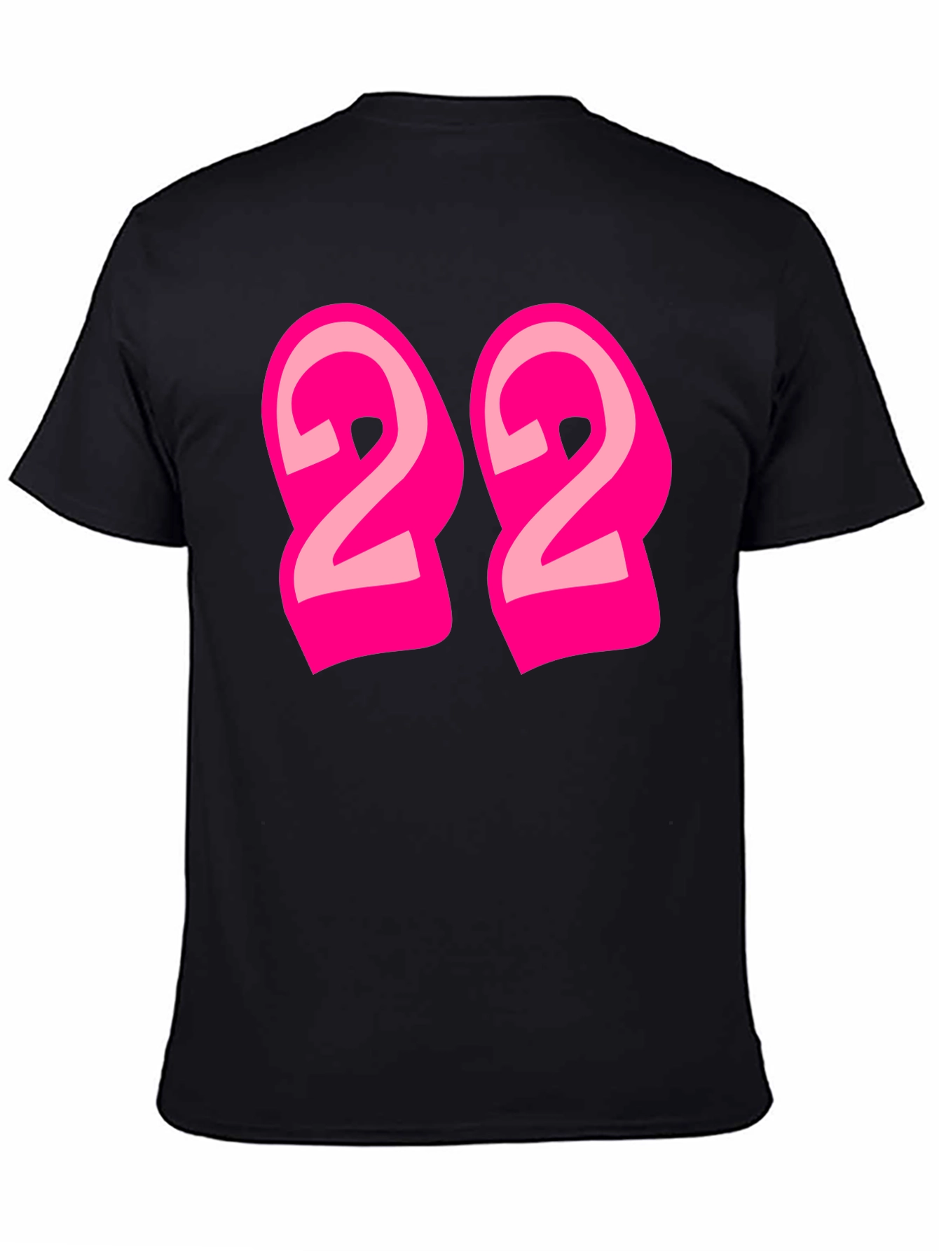 Bold Number 22 Graphic Tee - Black