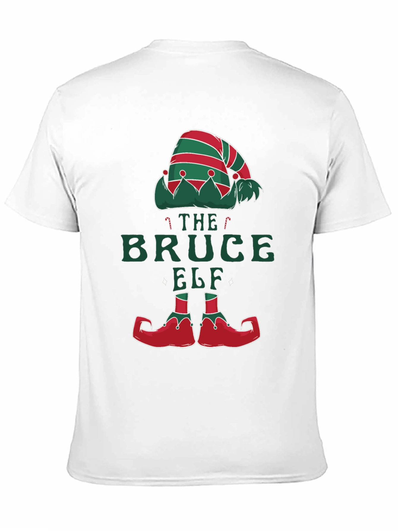 Bruce Elf Christmas T-Shirt - Holiday Festive Fun