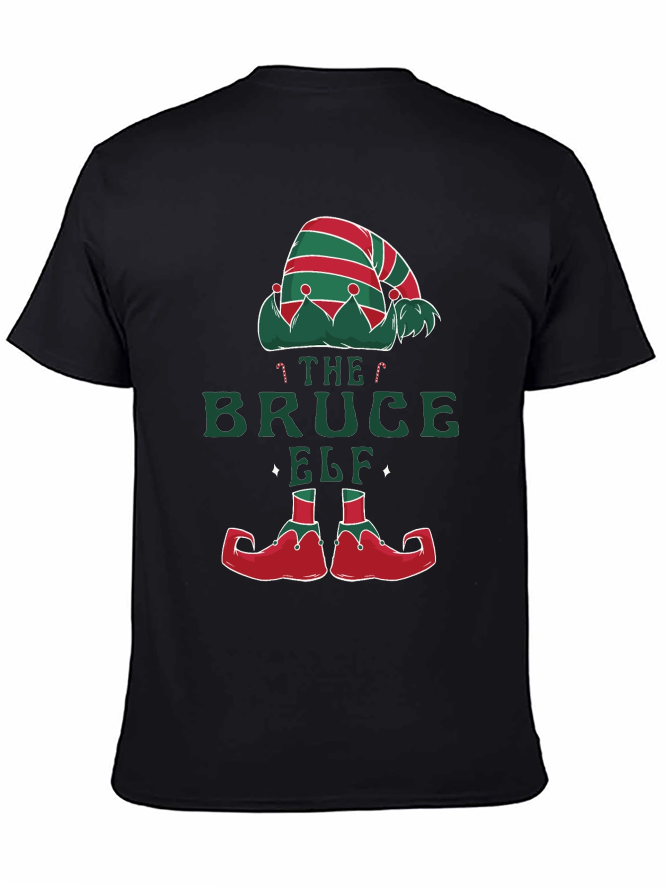 Bruce Elf Christmas T-Shirt - Holiday Festive Fun