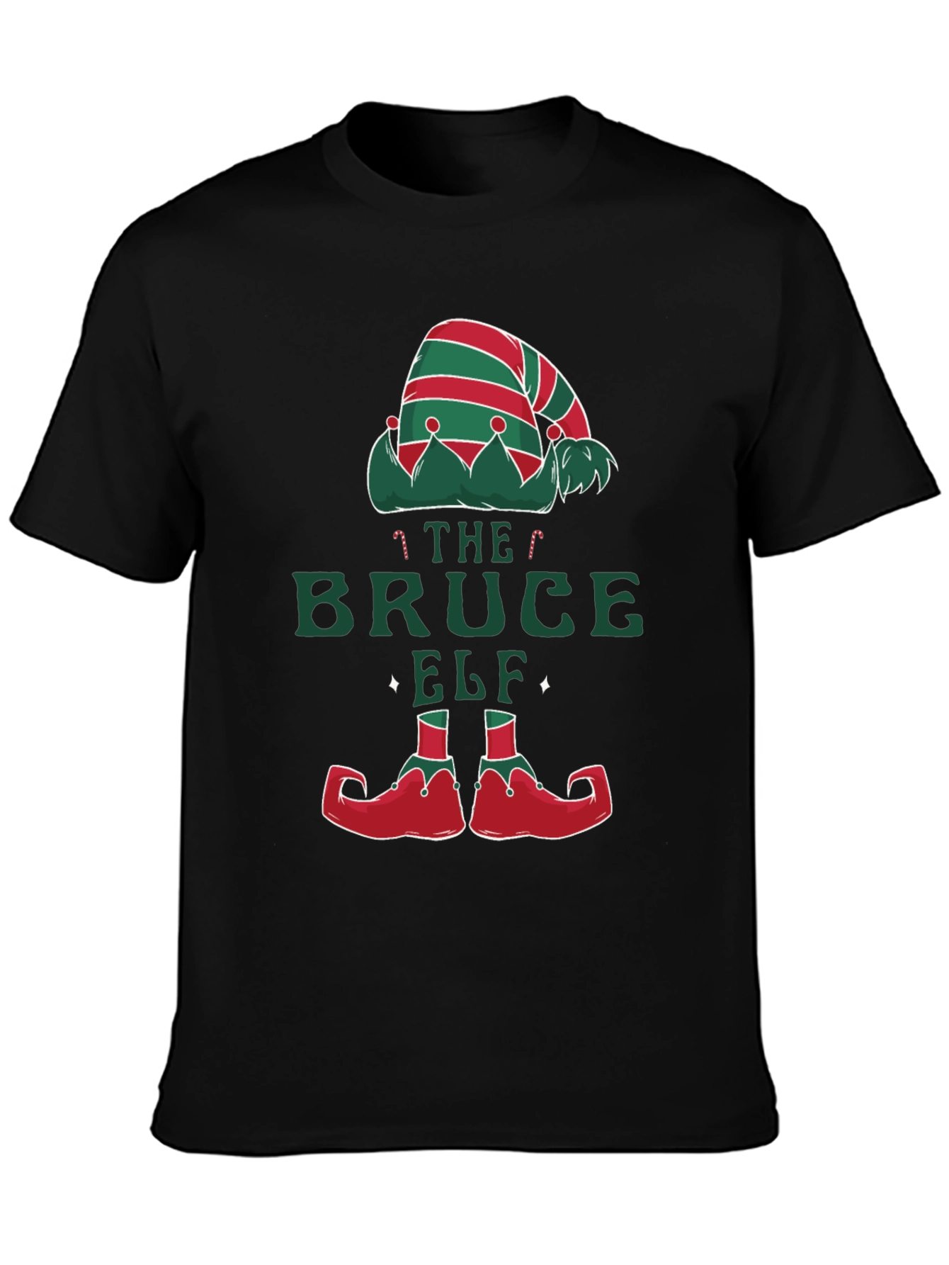 Bruce Elf Christmas T-Shirt - Holiday Festive Fun