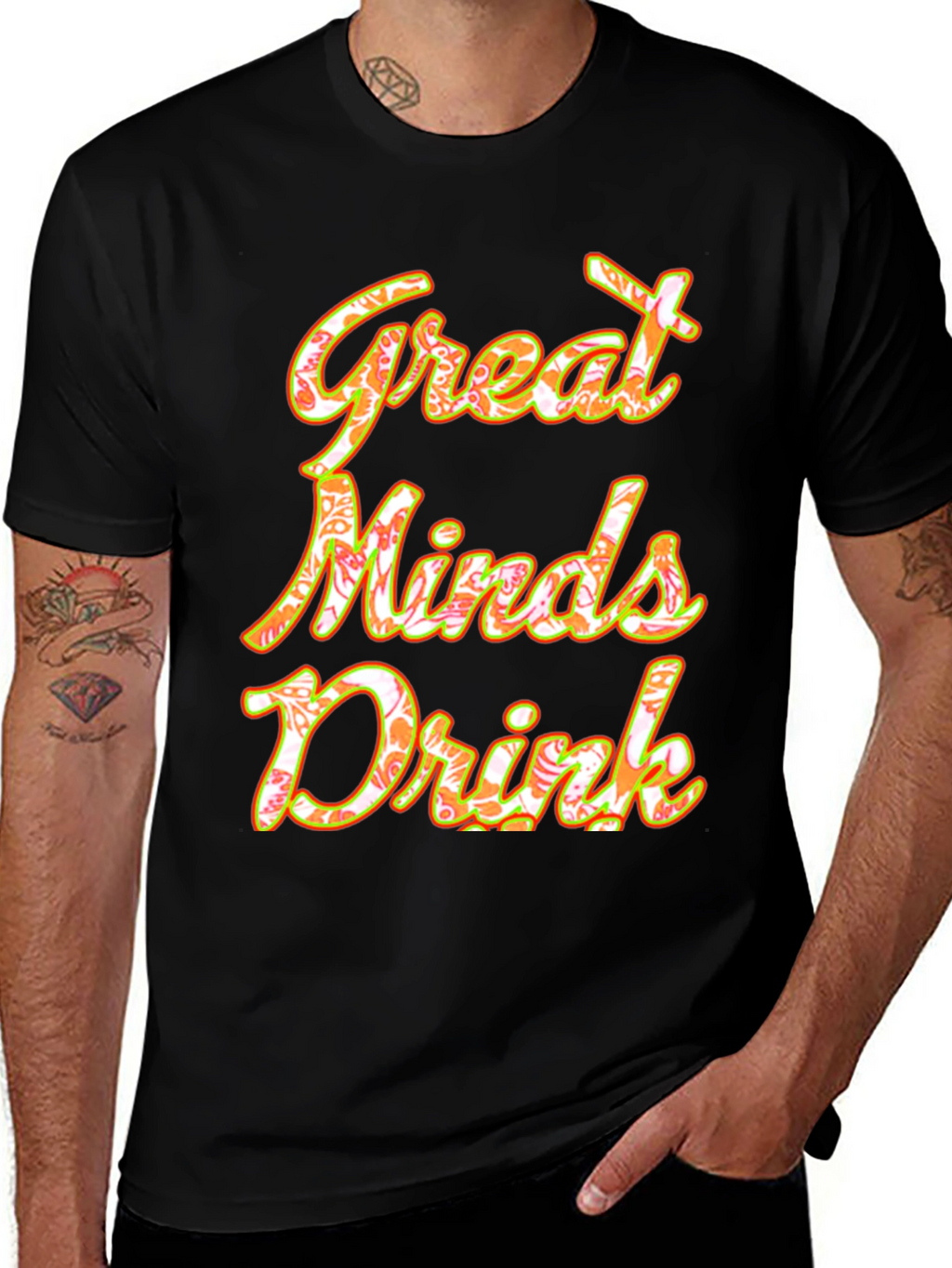 Great Minds Drink Graphic Tee - Soft Cotton Blend
