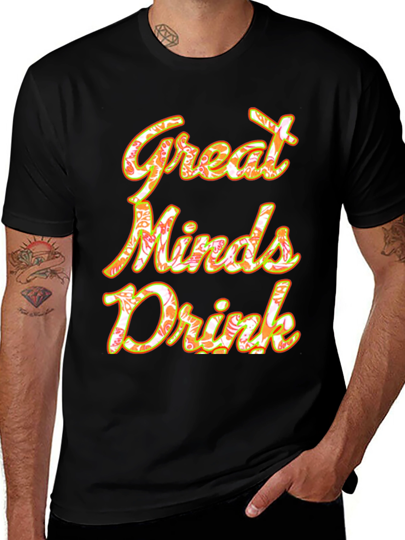 Great Minds Drink Graphic Tee - Soft Cotton Blend
