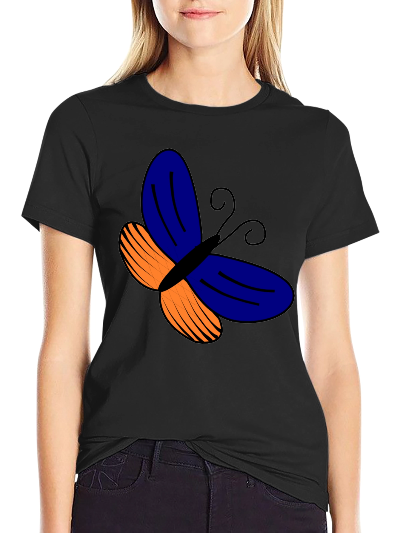 Butterfly Graphic Tee - Stylish Casual Comfort