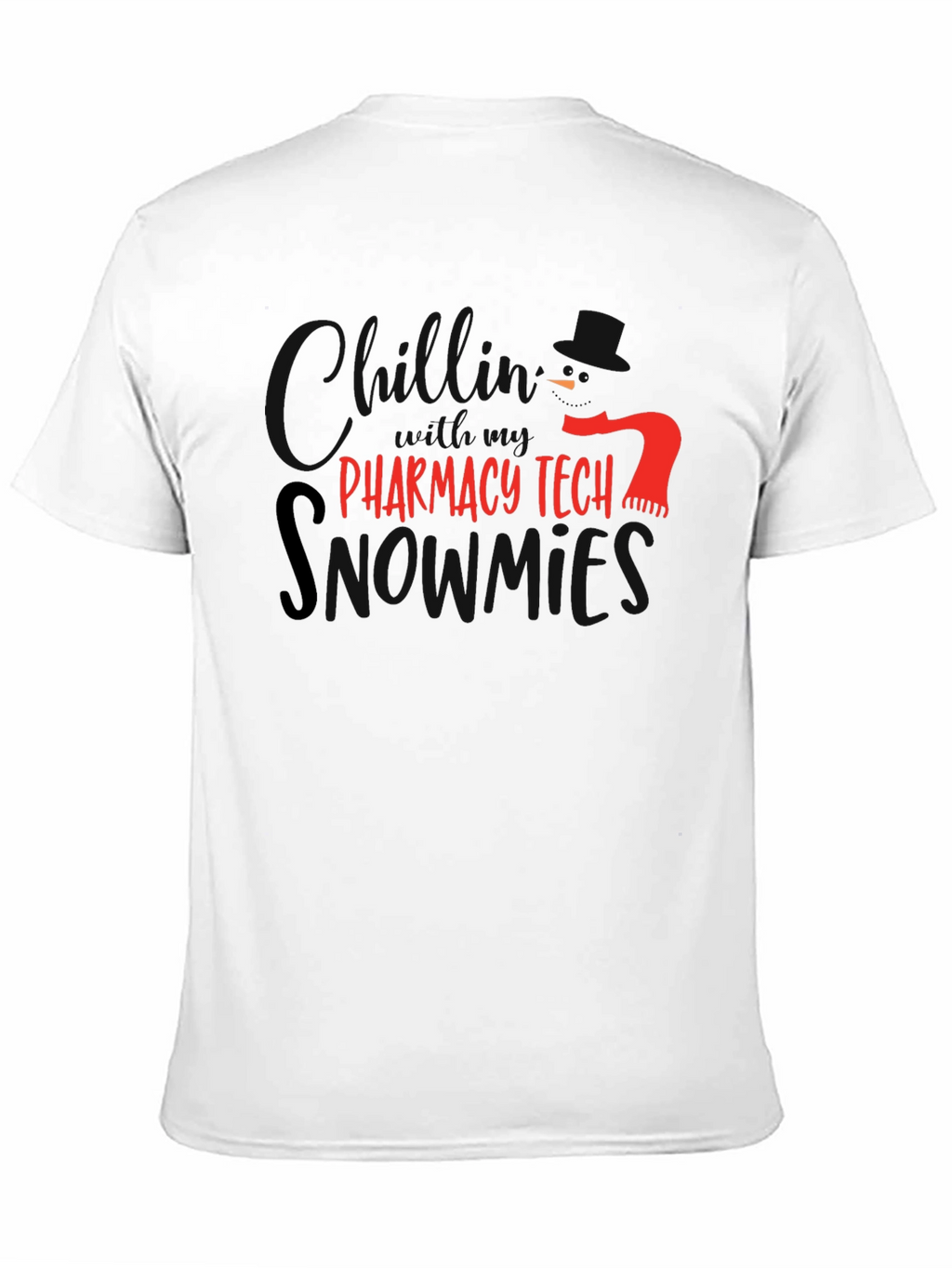 Pharmacy Tech Snowmies T-Shirt - Black