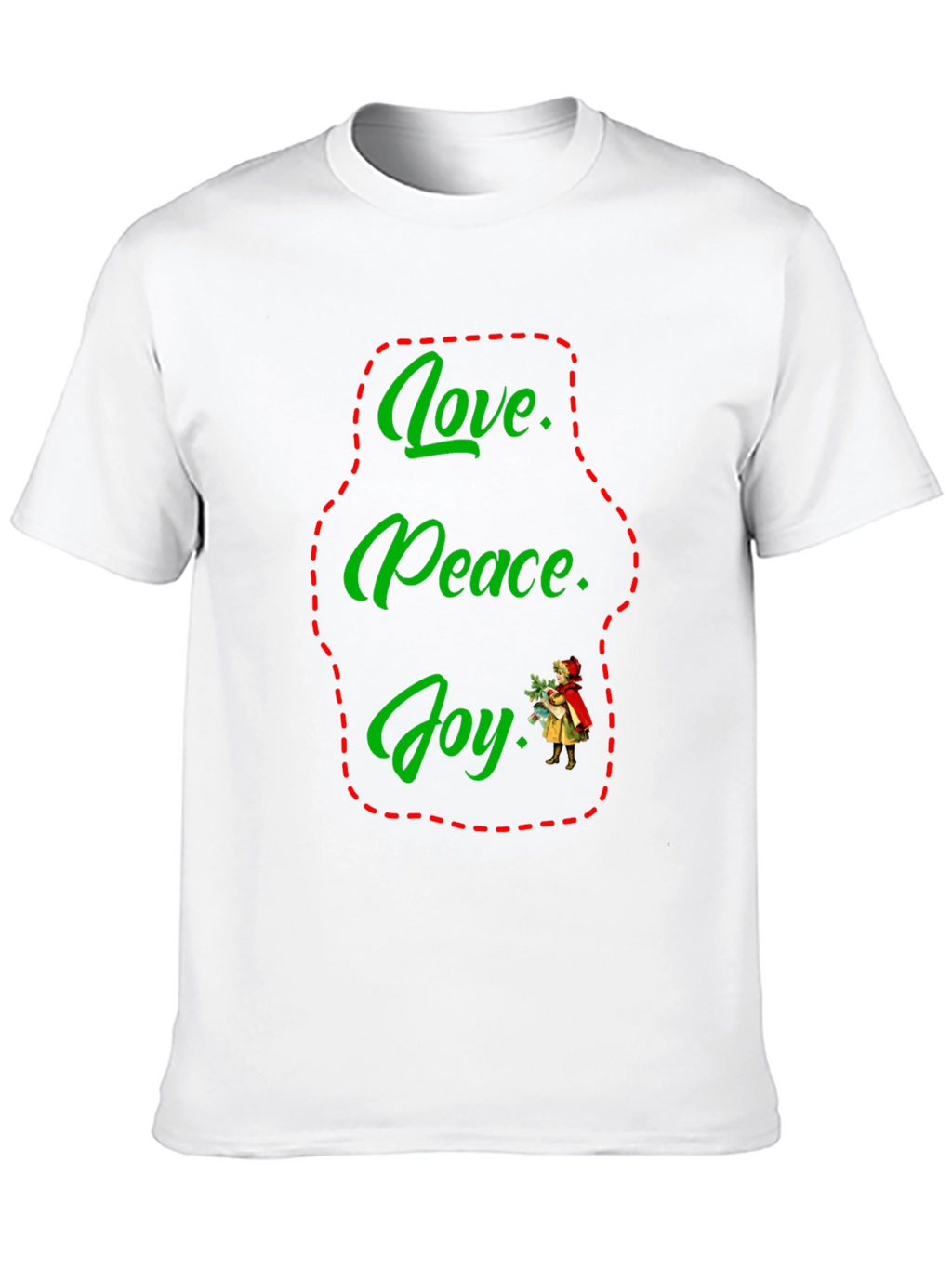 Love Peace Joy Holiday Graphic Tee