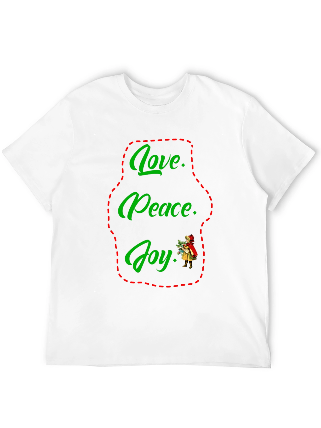 Love Peace Joy Holiday Graphic Tee