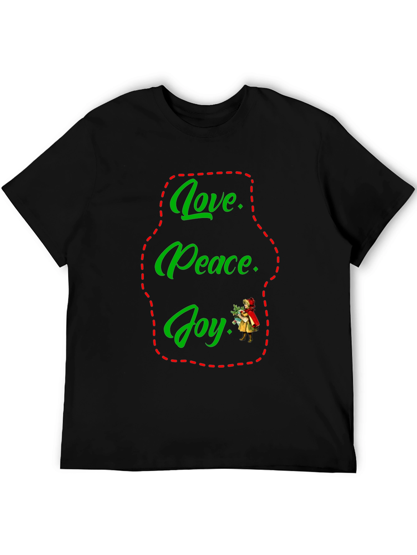 Love Peace Joy Holiday Graphic Tee