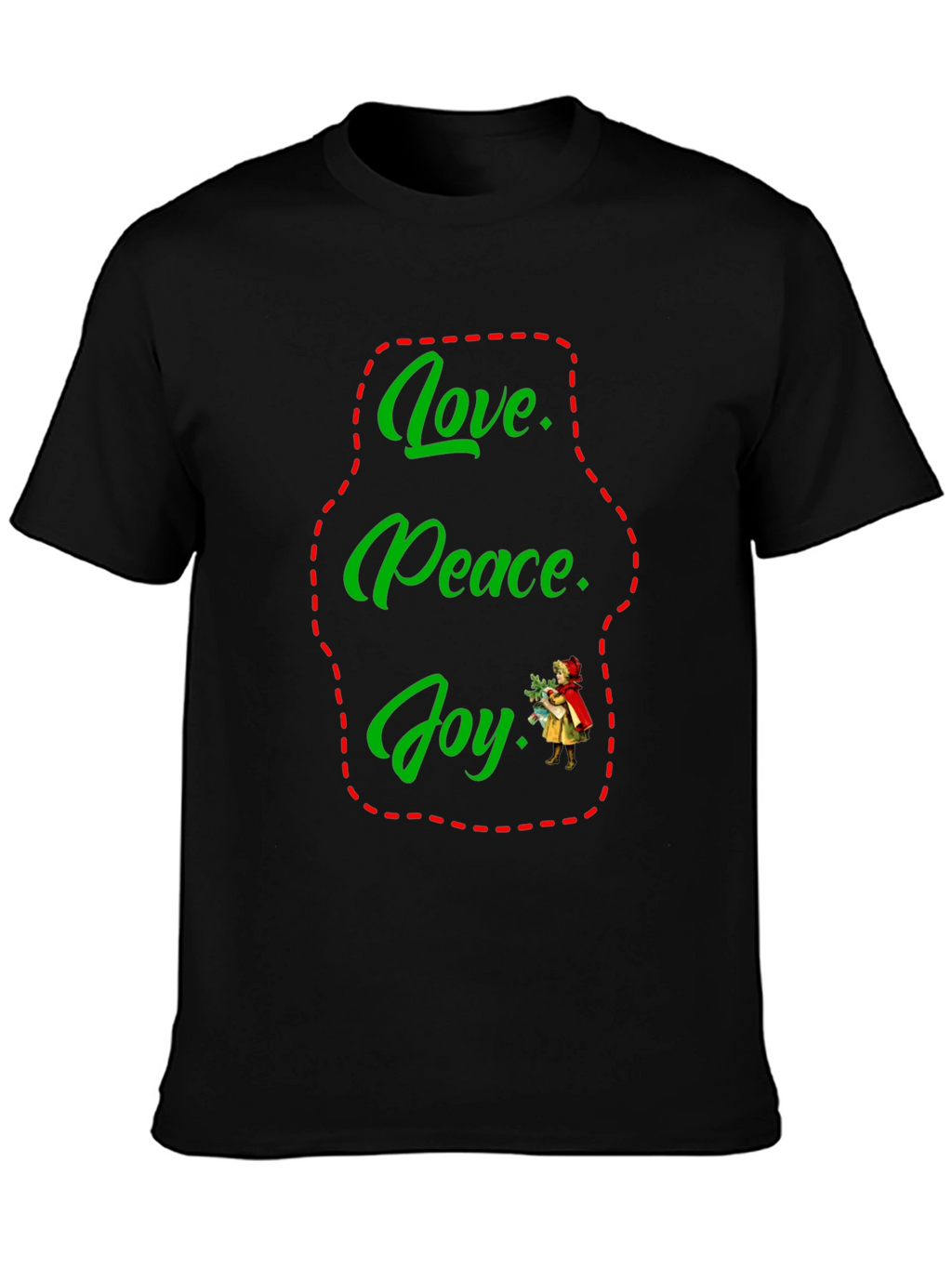 Love Peace Joy Holiday Graphic Tee