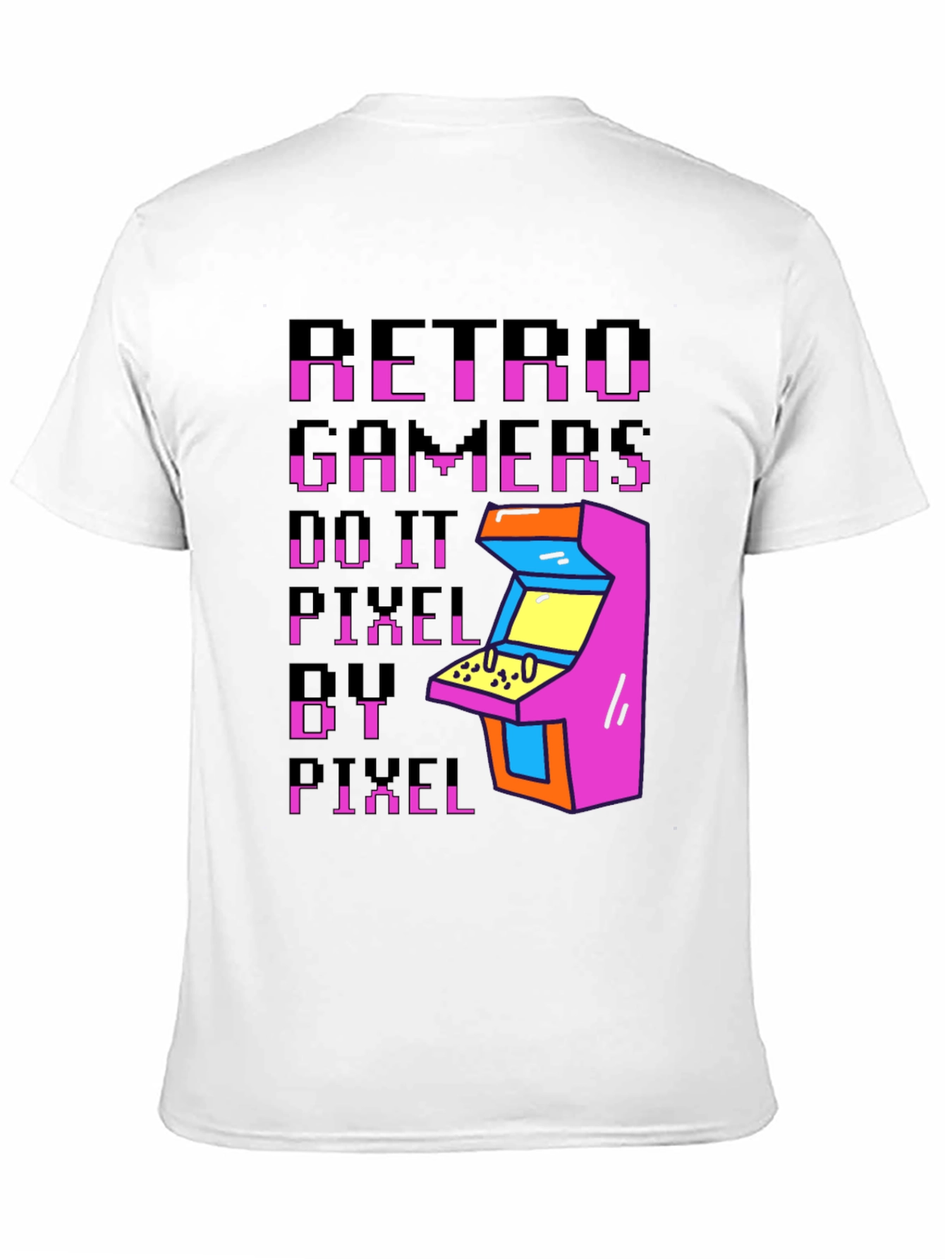 Retro Gamers Do It Pixel By Pixel T-Shirt