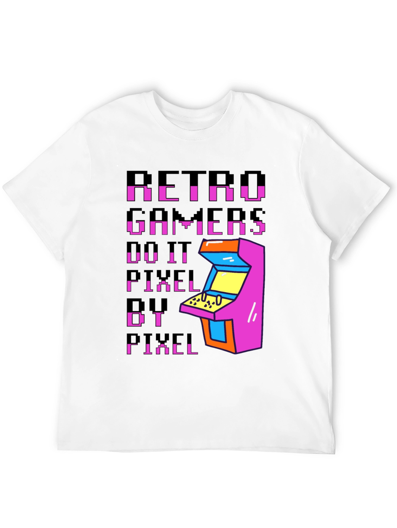 Retro Gamers Do It Pixel By Pixel T-Shirt