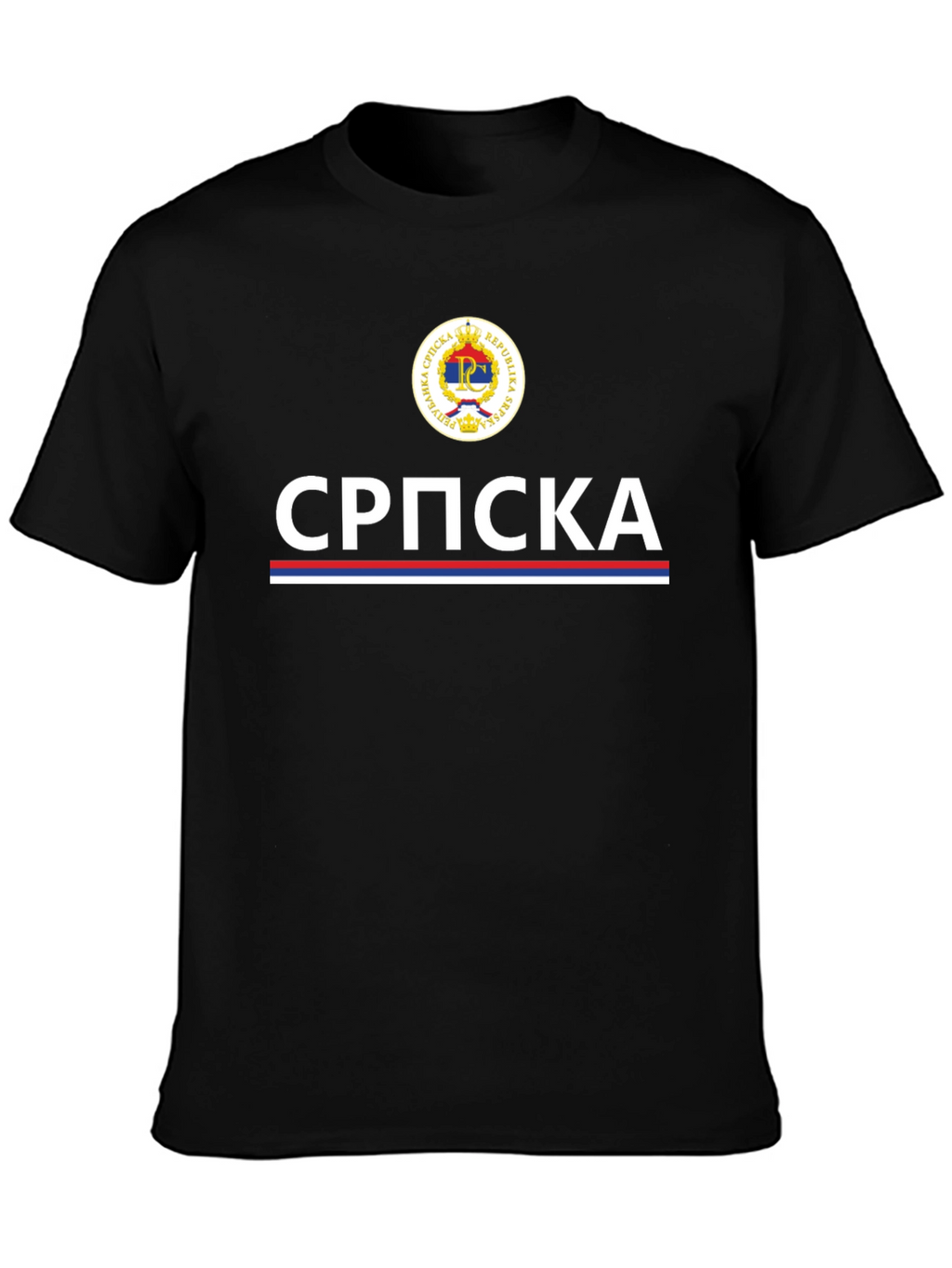 Republika Srpska T-Shirt - Black Graphic Tee