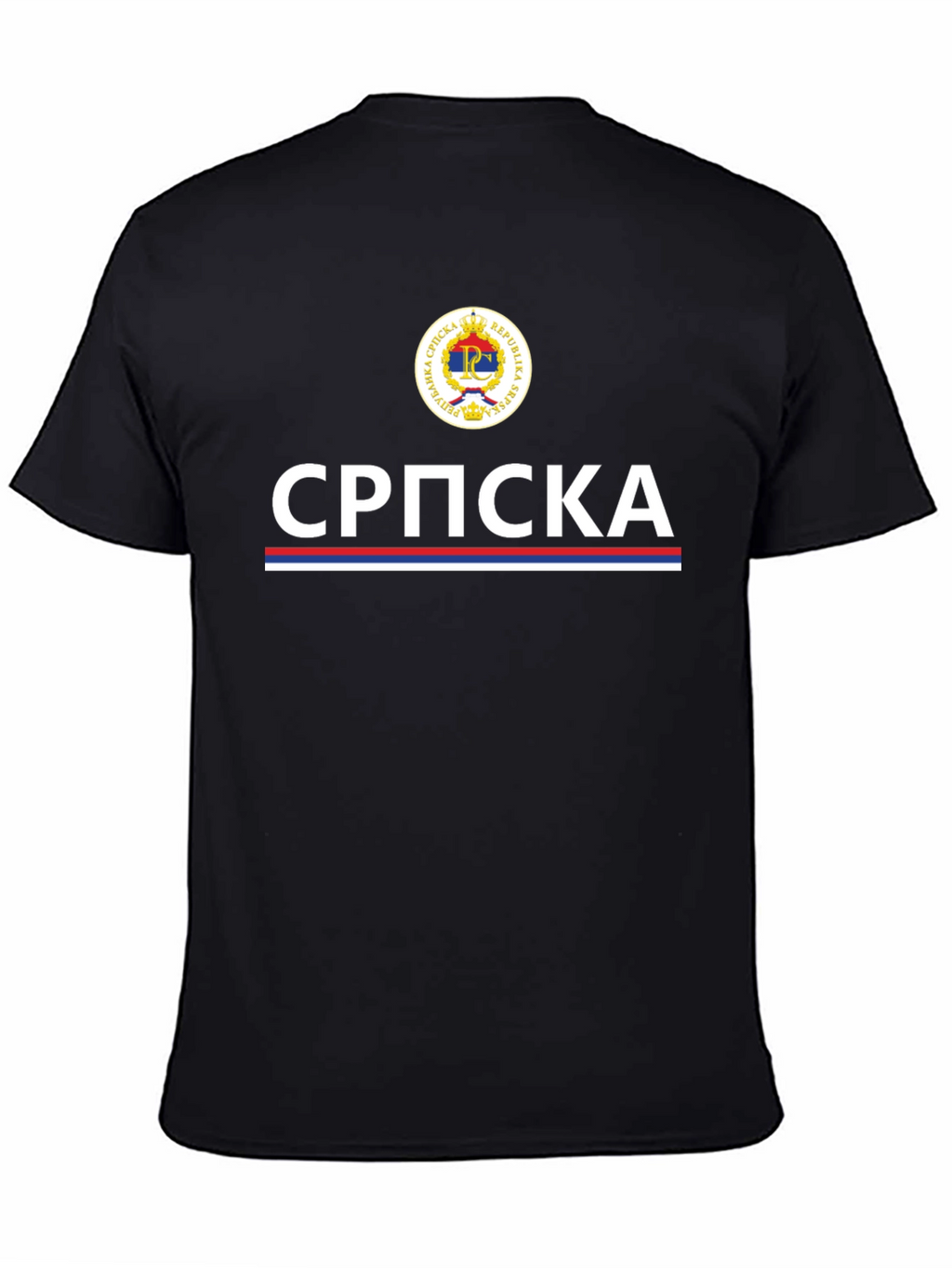 Republika Srpska T-Shirt - Black Graphic Tee