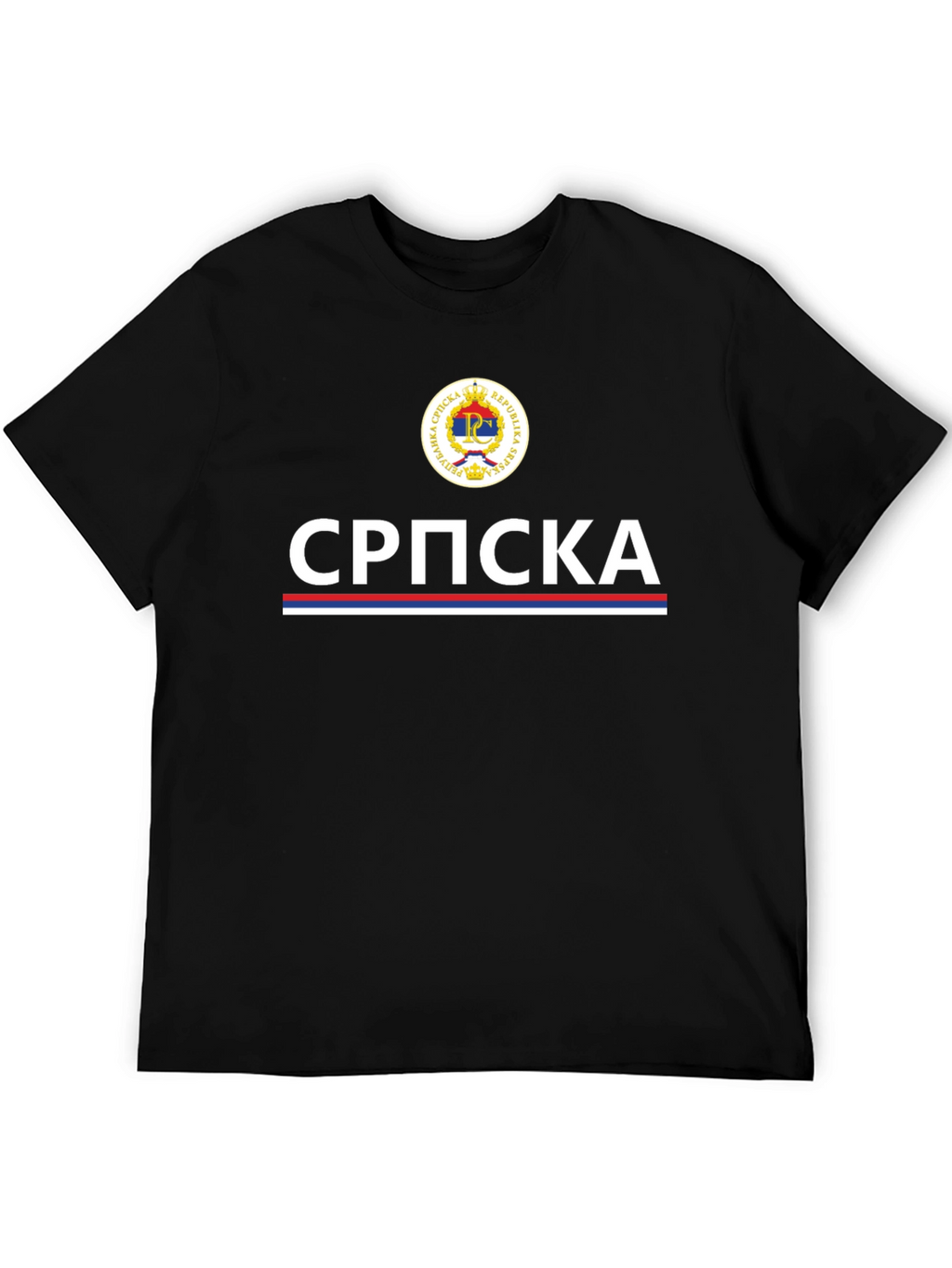 Republika Srpska T-Shirt - Black Graphic Tee
