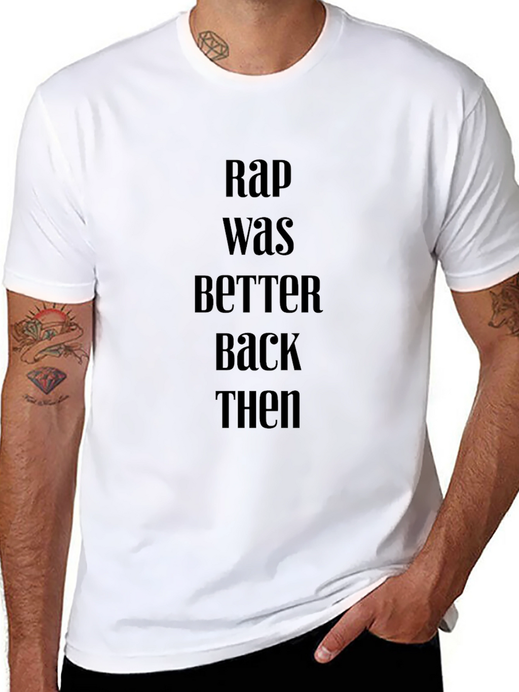 Rap Was Better Back Then Black T-Shirt