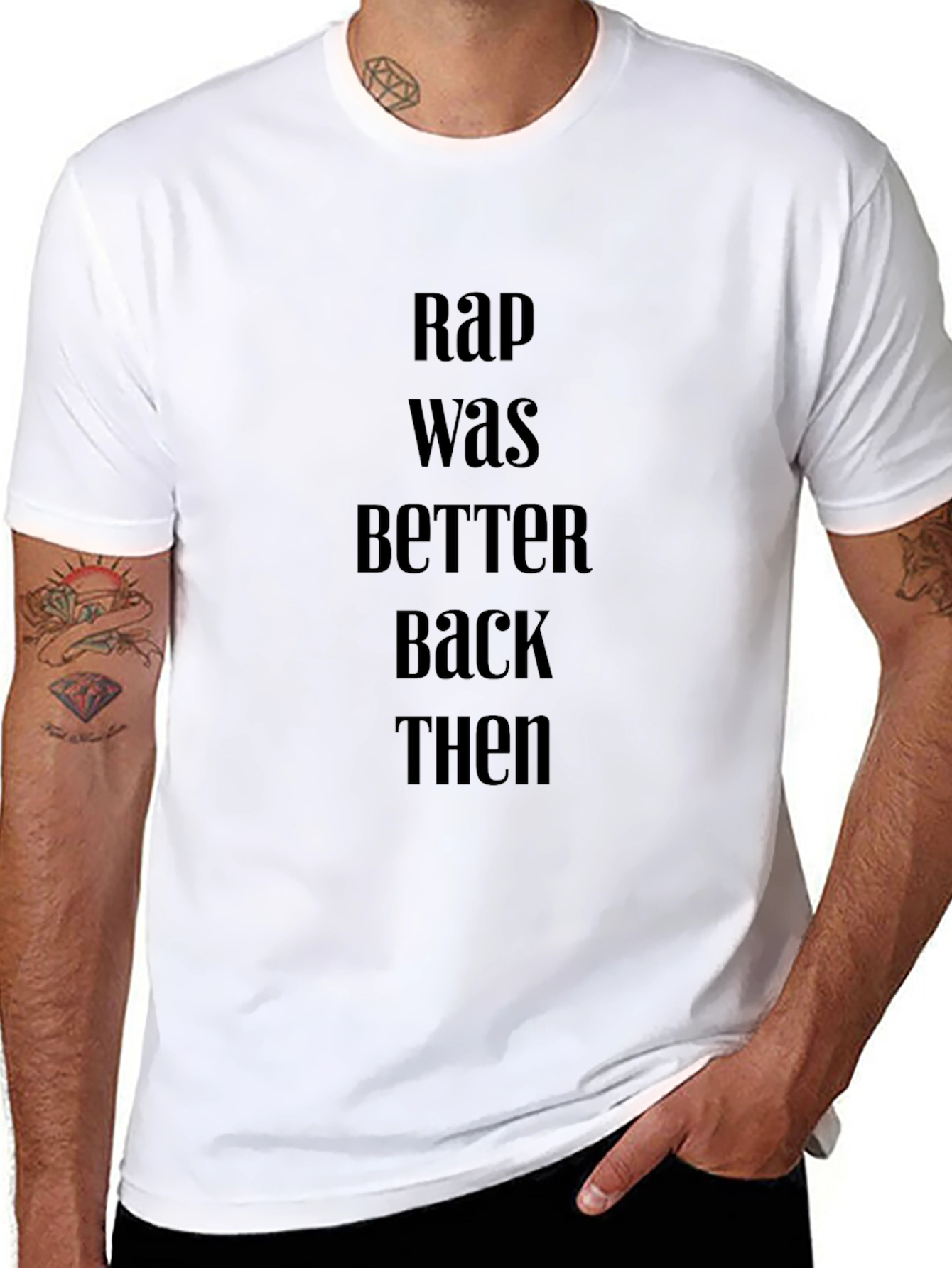 Rap Was Better Back Then Black T-Shirt