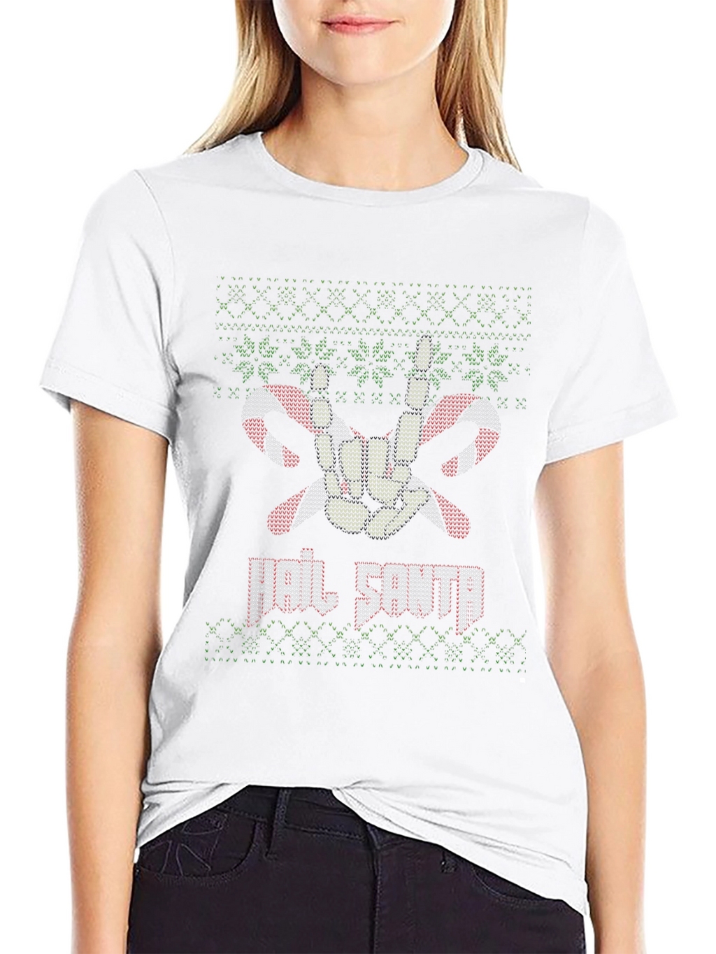 Rock On Santa Christmas T-Shirt
