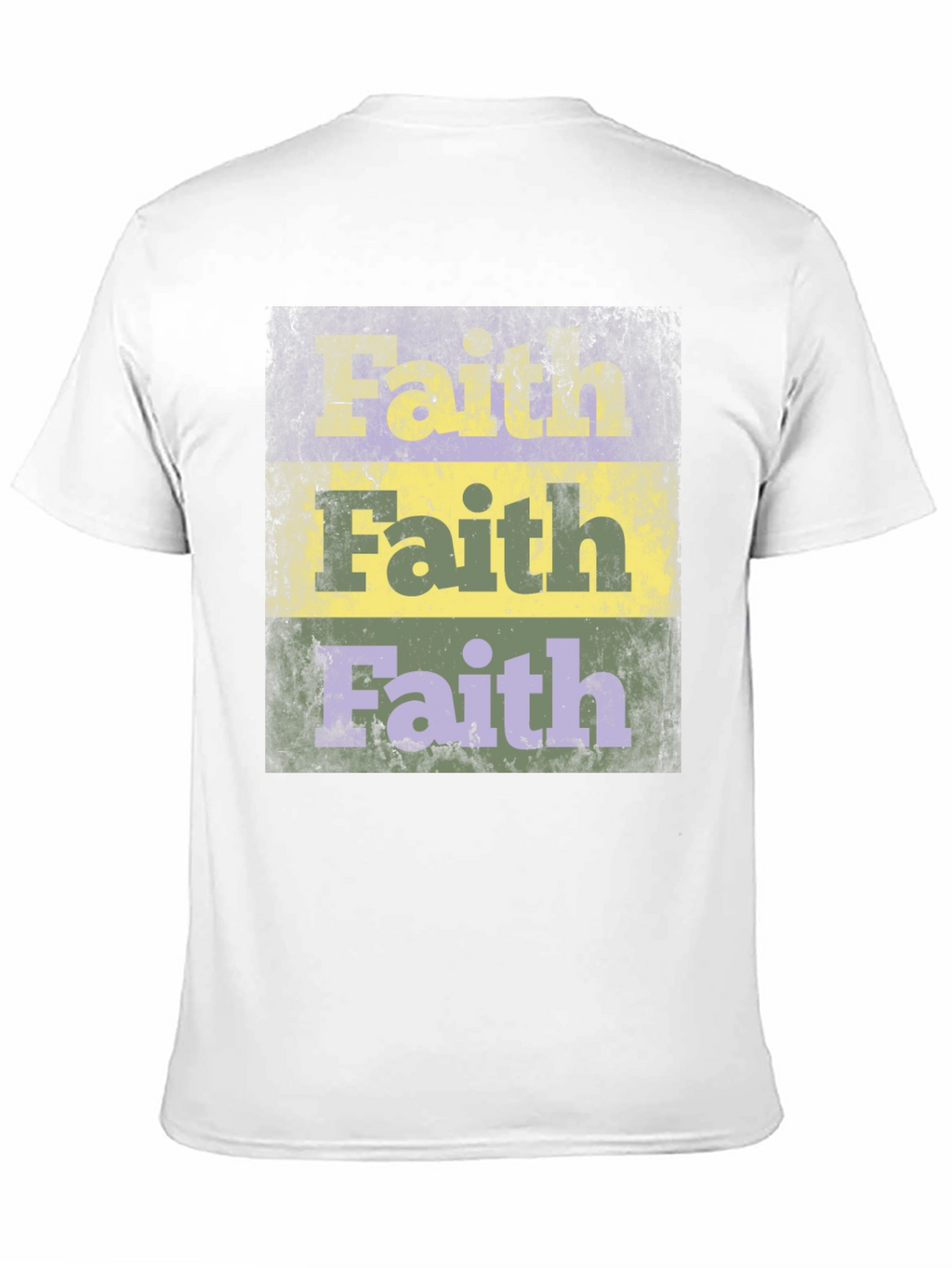 Faith Distressed Graphic Print Black T-Shirt