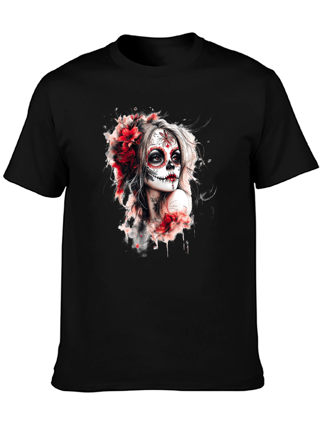 Sugar Skull Woman Graphic T-Shirt