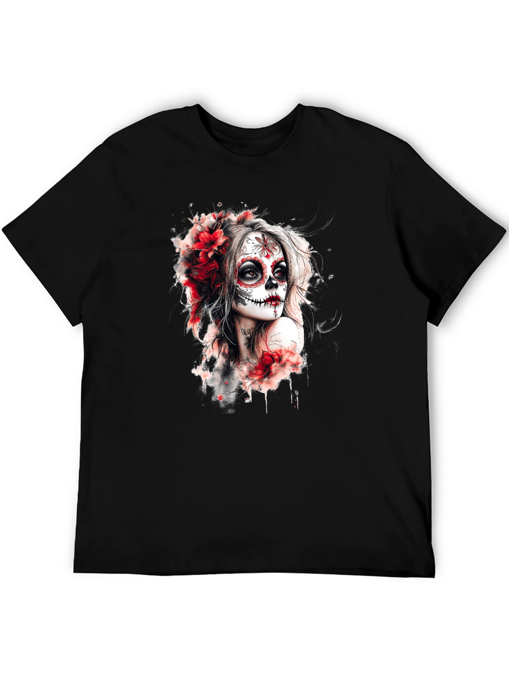Sugar Skull Woman Graphic T-Shirt