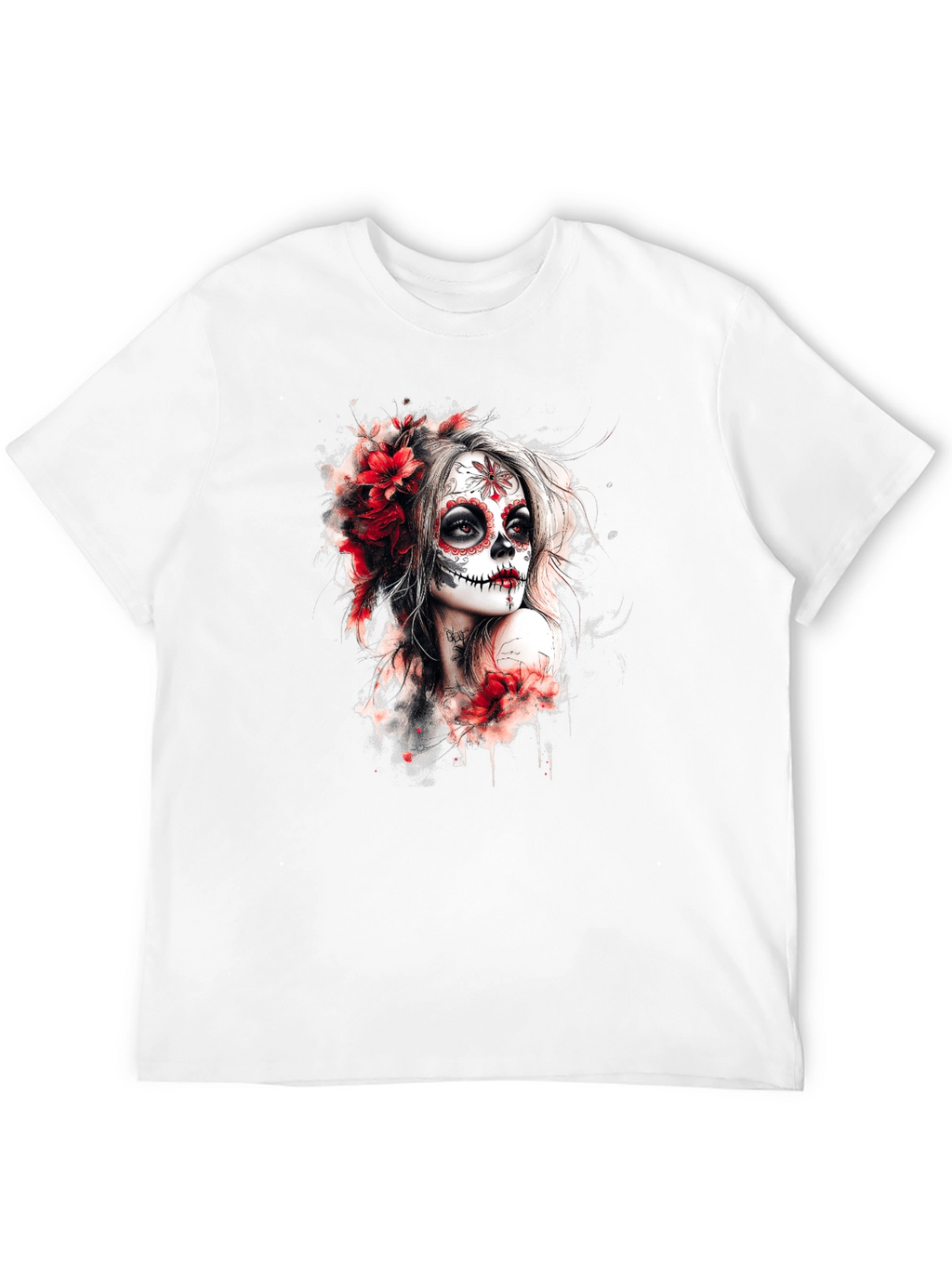 Sugar Skull Woman Graphic T-Shirt