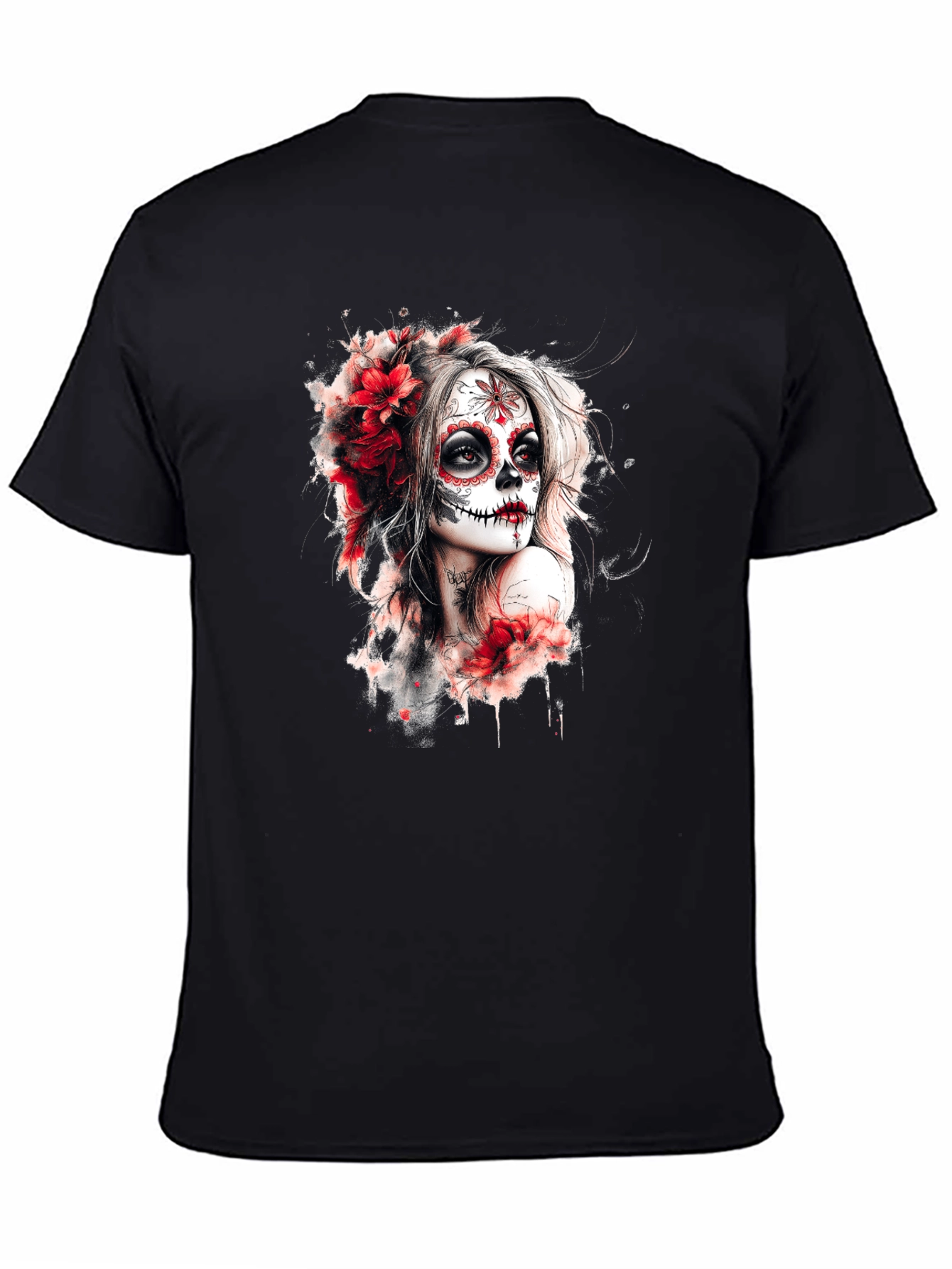 Sugar Skull Woman Graphic T-Shirt