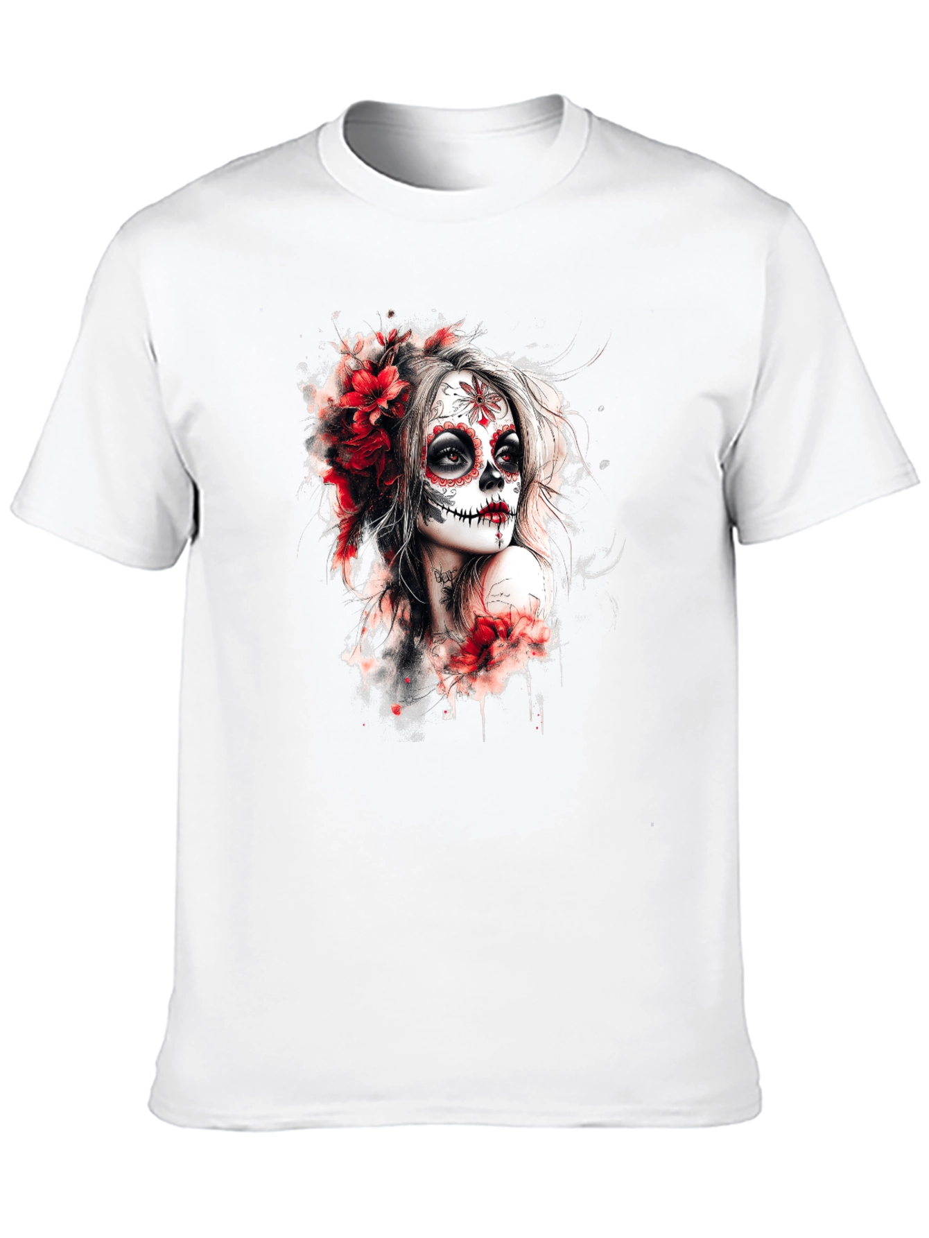 Sugar Skull Woman Graphic T-Shirt