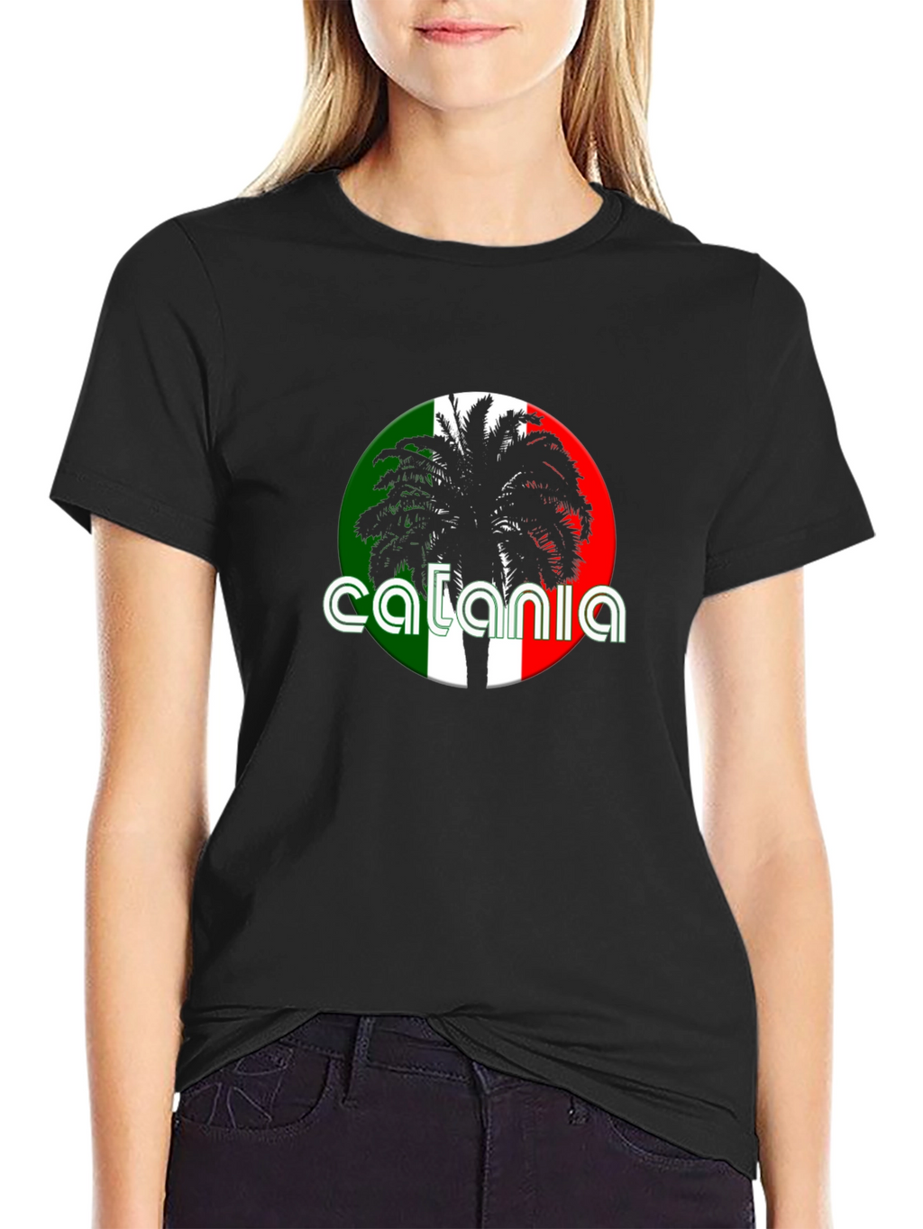 Catania Italy Palm Tree T-Shirt