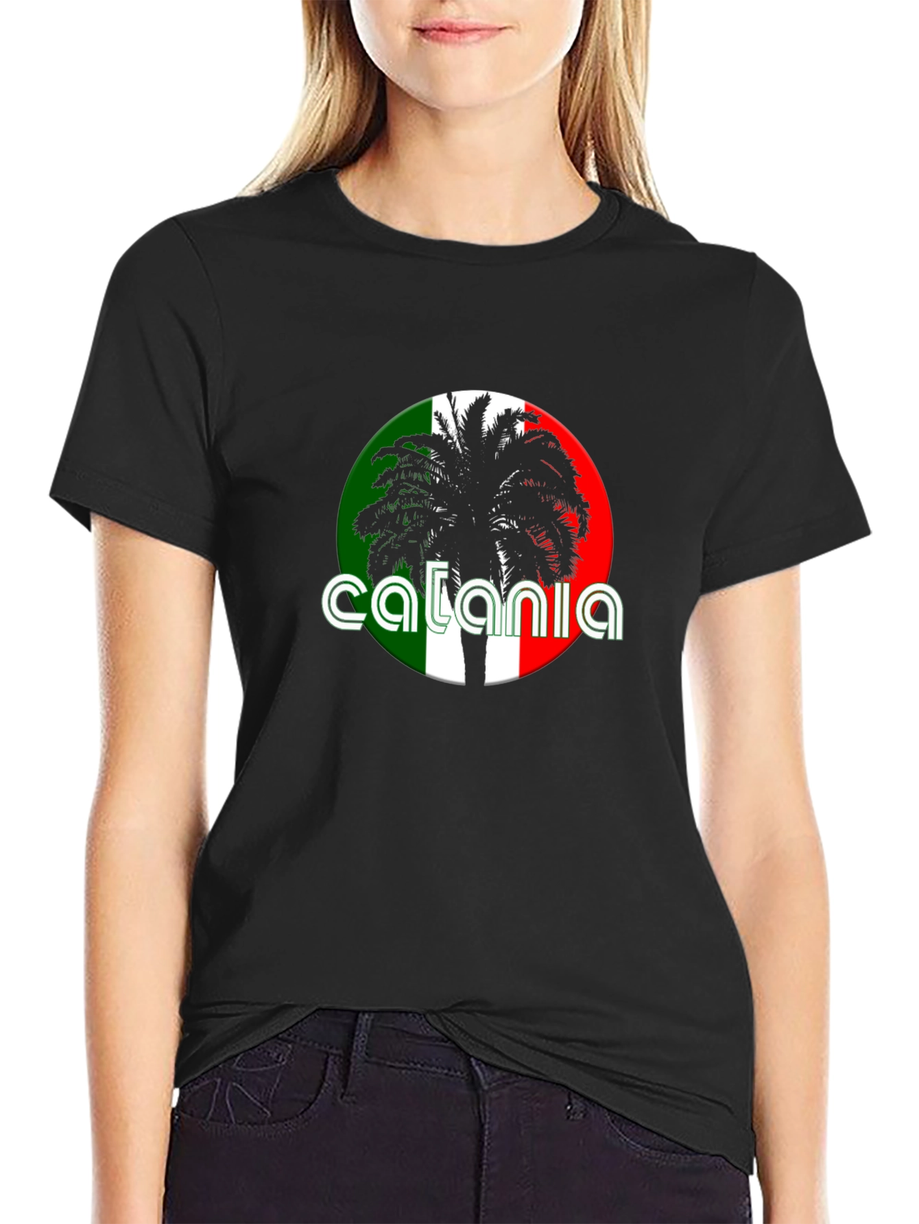 Catania Italy Palm Tree T-Shirt