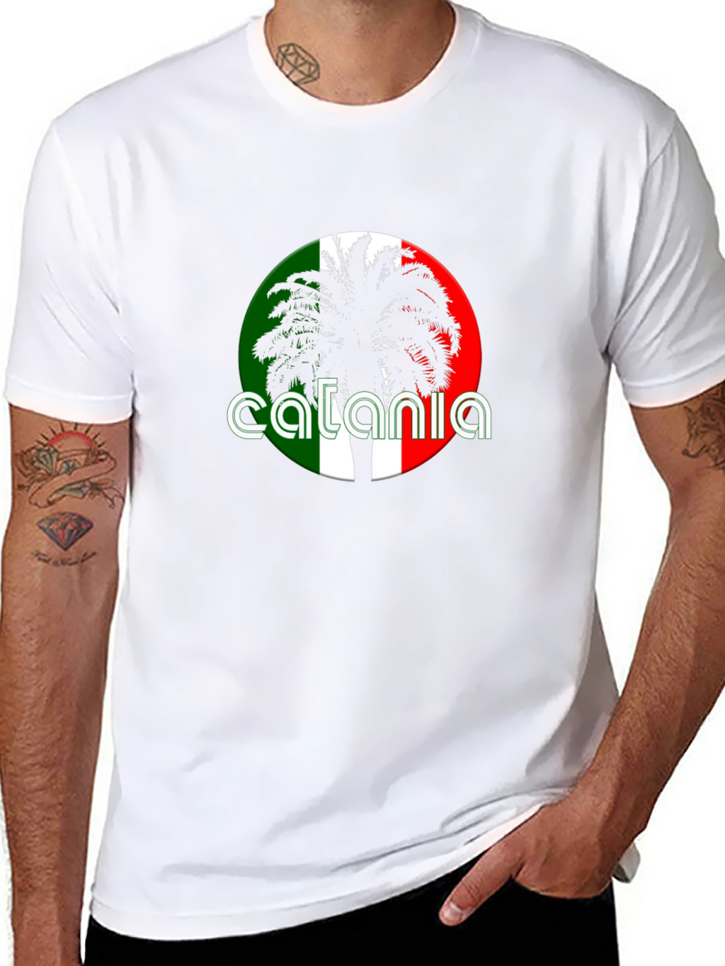 Catania Italy Palm Tree T-Shirt