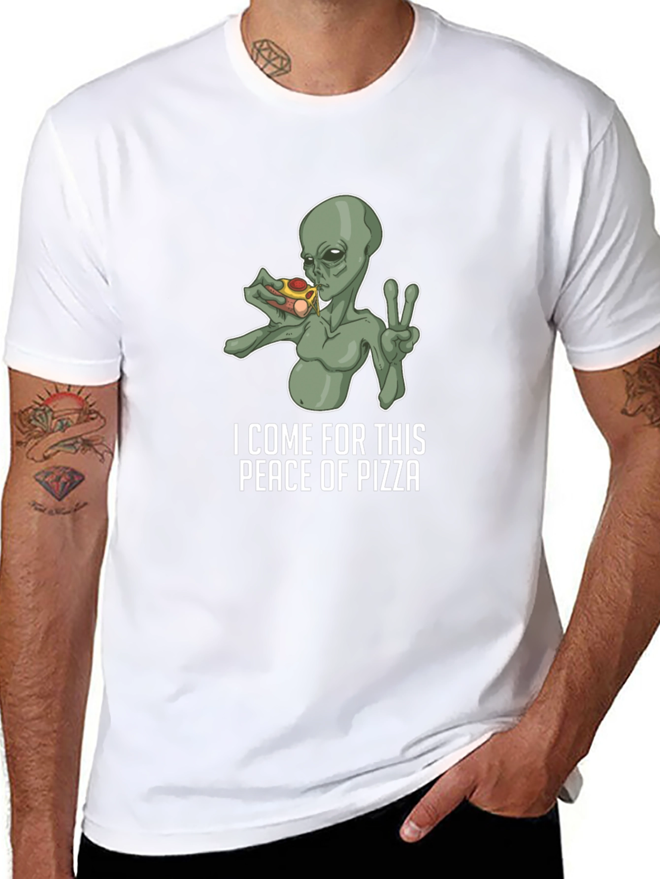 Alien Pizza Lover T-Shirt