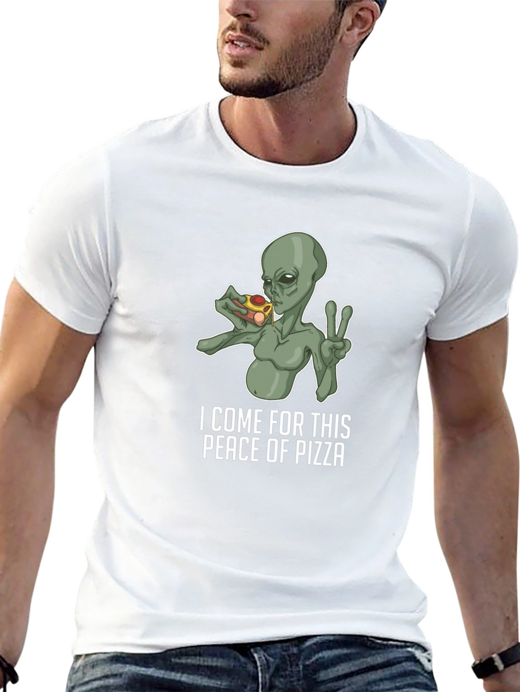 Alien Pizza Lover T-Shirt