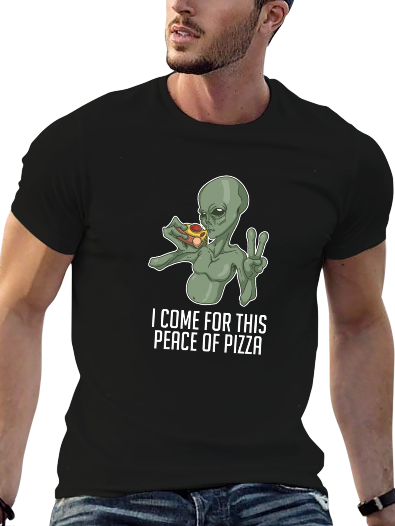 Alien Pizza Lover T-Shirt