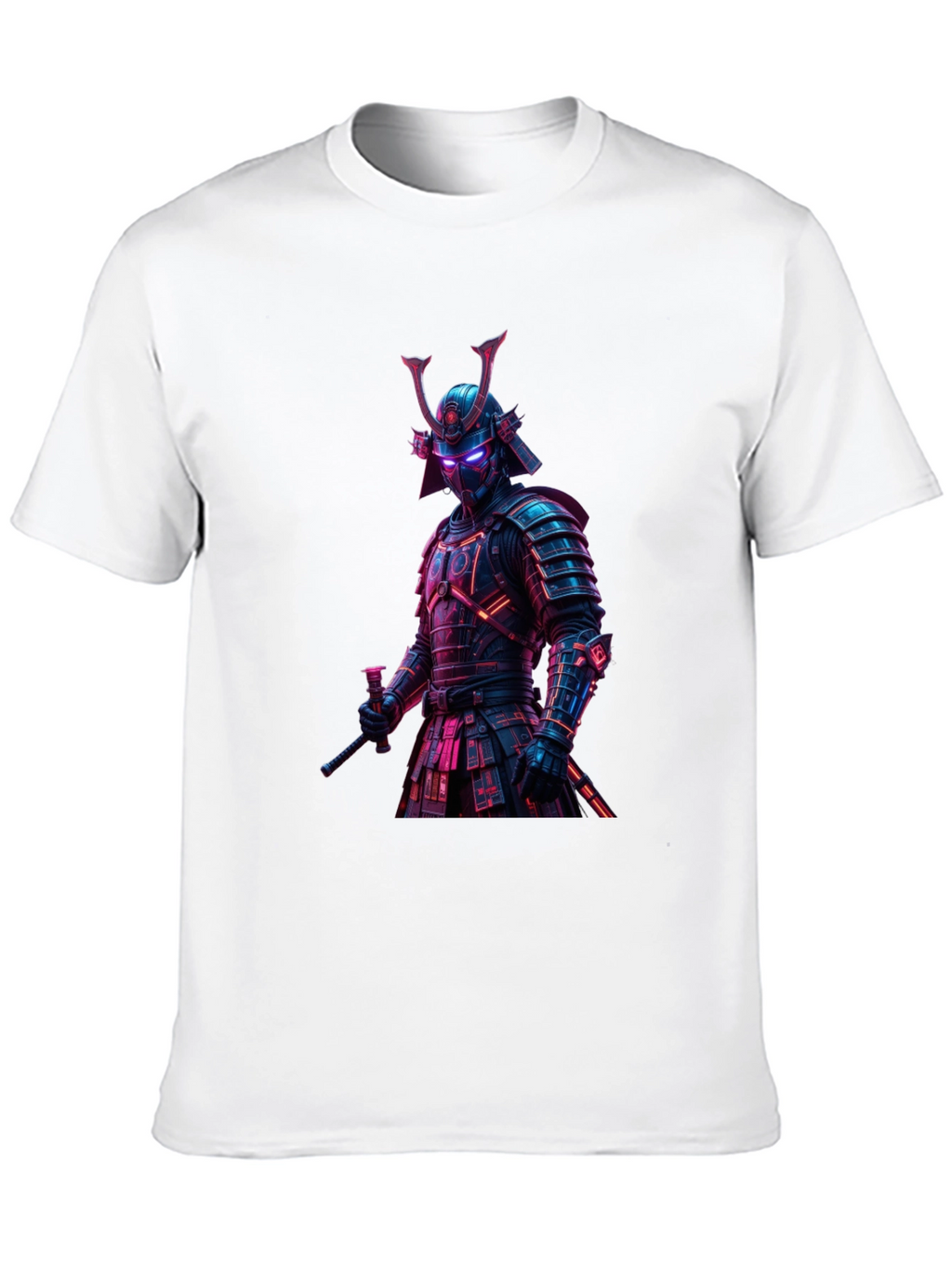 Samurai Warrior Graphic T-Shirt - Black