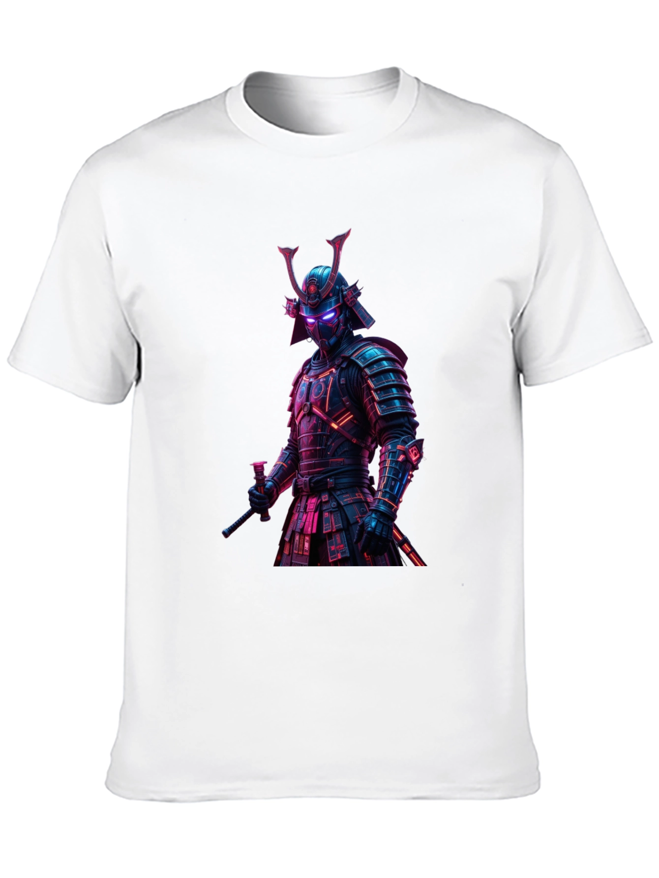 Samurai Warrior Graphic T-Shirt - Black